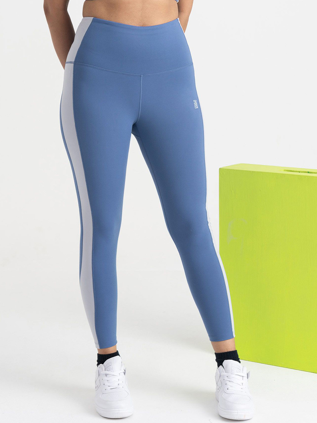 Hunnit Women Epic Pop Squat Proof High Rise Stretchable Activewear Workout 7/8 Leggings