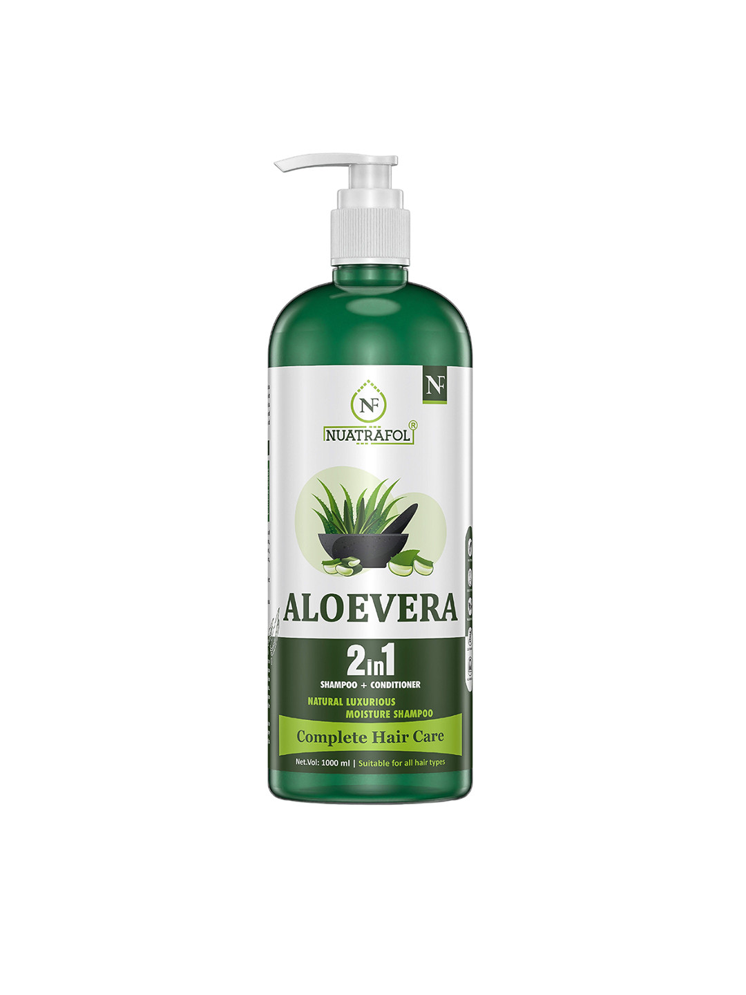 NUATRAFOL Aloe Vera 2-in-1 Shampoo & Conditioner Hydrating & Nourishing Formula-1L