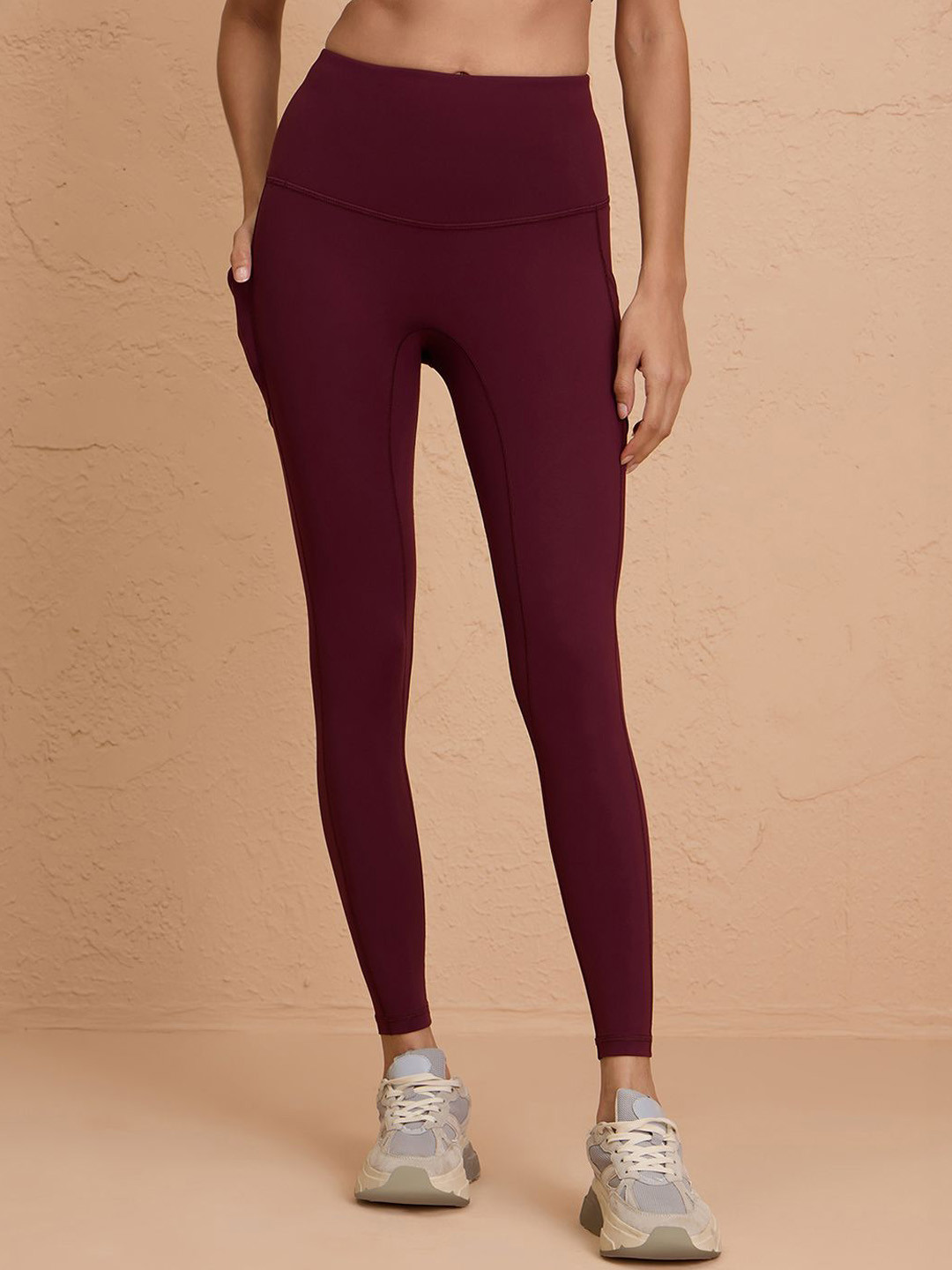 Nykd Women Slim-Fit Ankle-Length Gym Tights NYK261-Fig