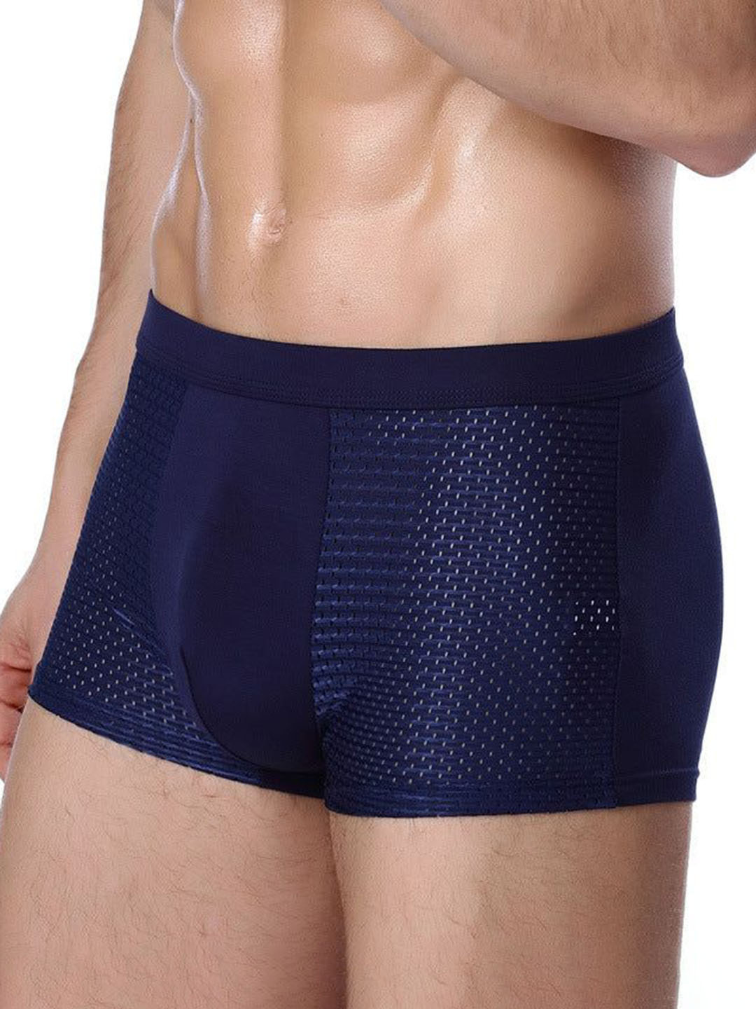 PANTEAZY Self Design Boxer Style Briefs ZNCOL4-AX-M-BL