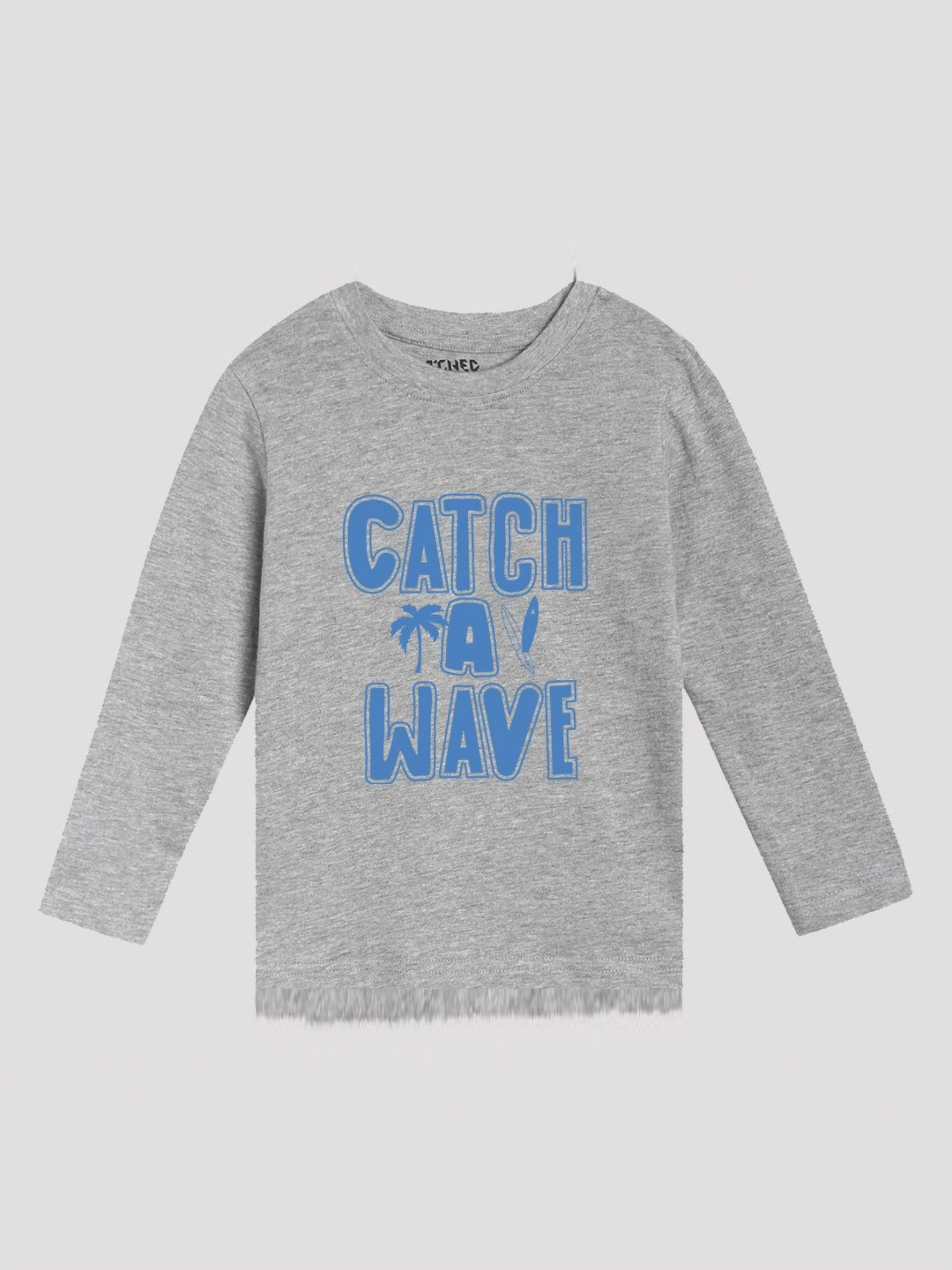 ETCHED DESIGN Boys Typography Printed Applique T-shirt