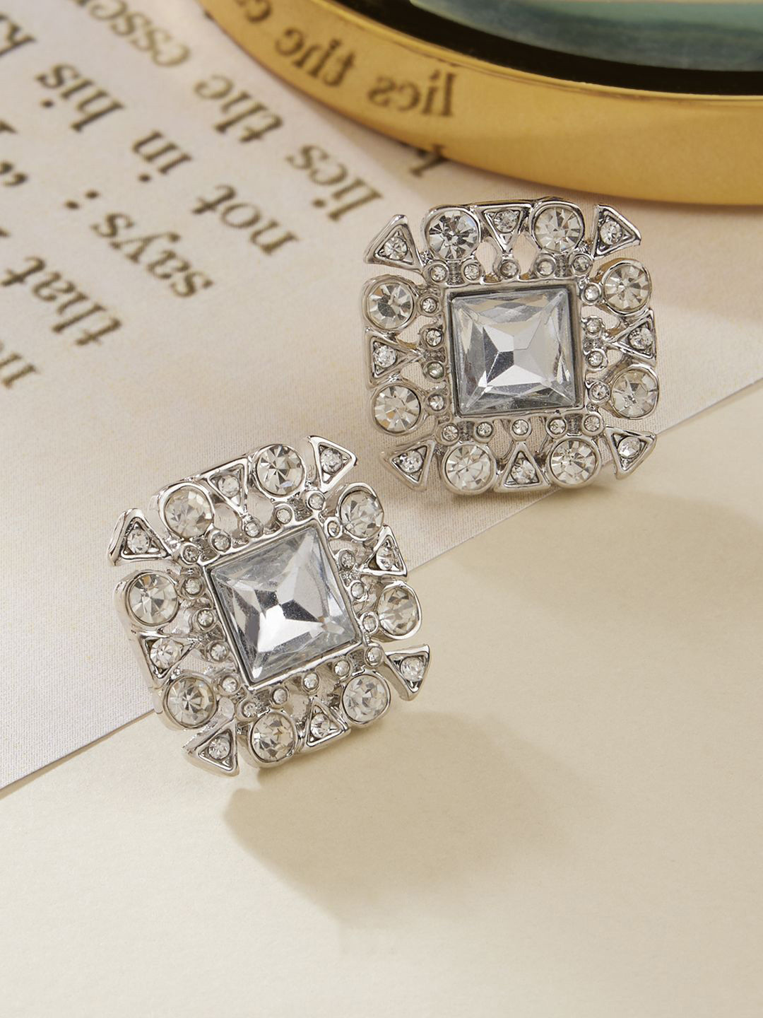 Kalakrith Milano Contemporary Crystal Studs