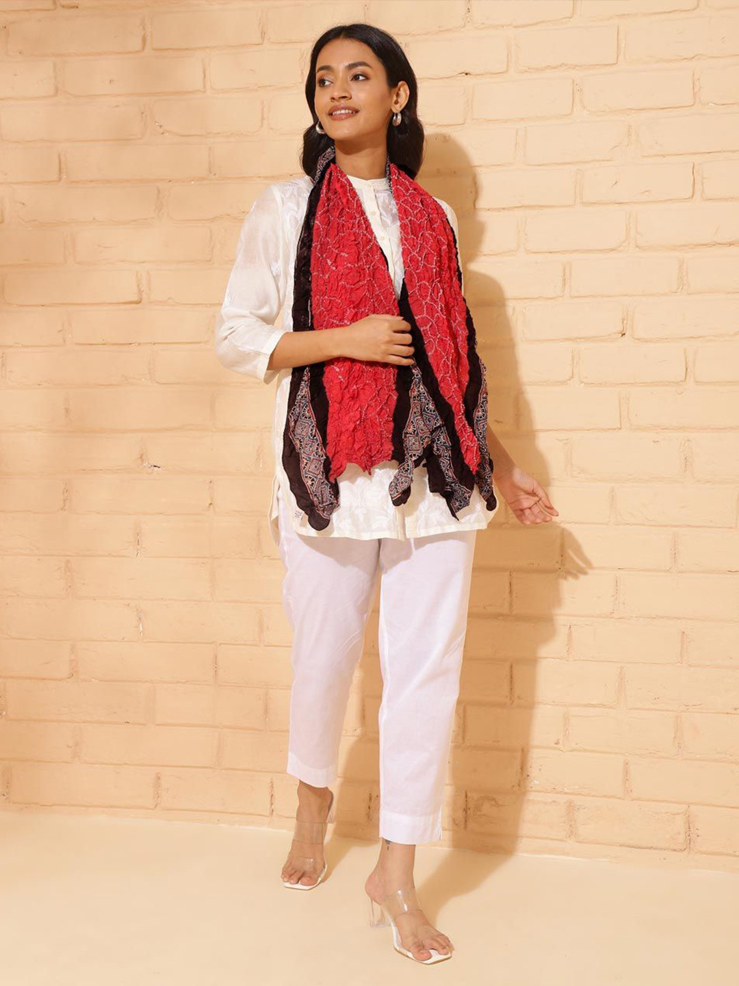 Fabindia Modal Bandhani Stole
