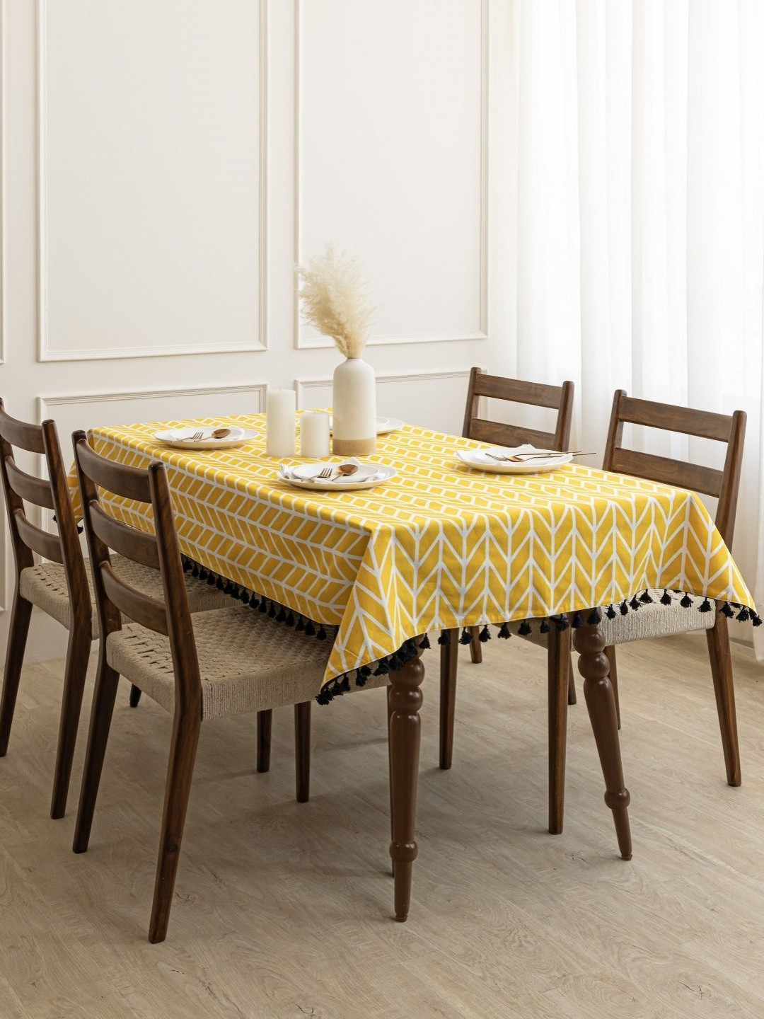 HOMEMONDE Unisex Yellow Table Covers