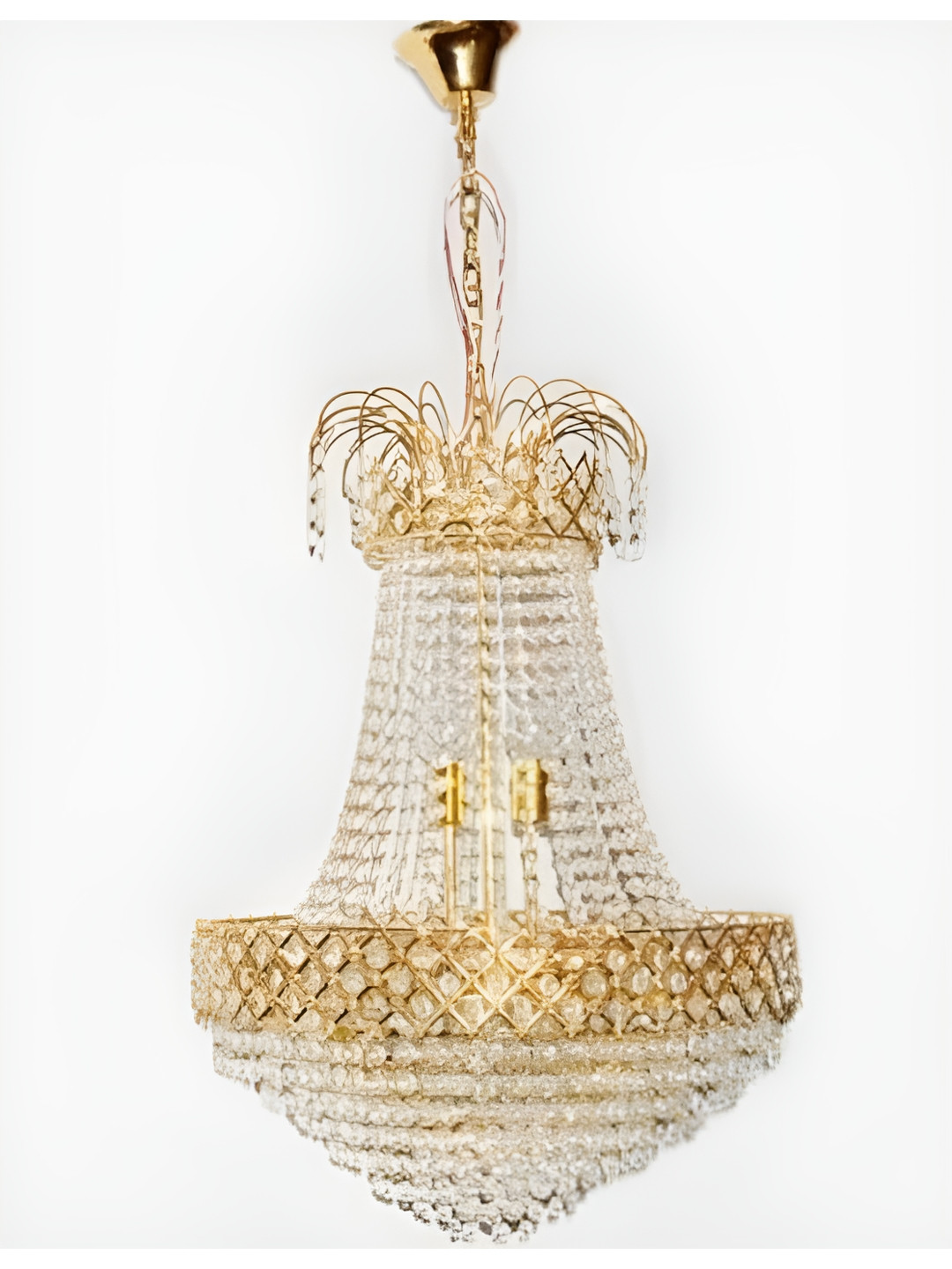 Prmoagen White & Beige Textured Ceiling Lamp