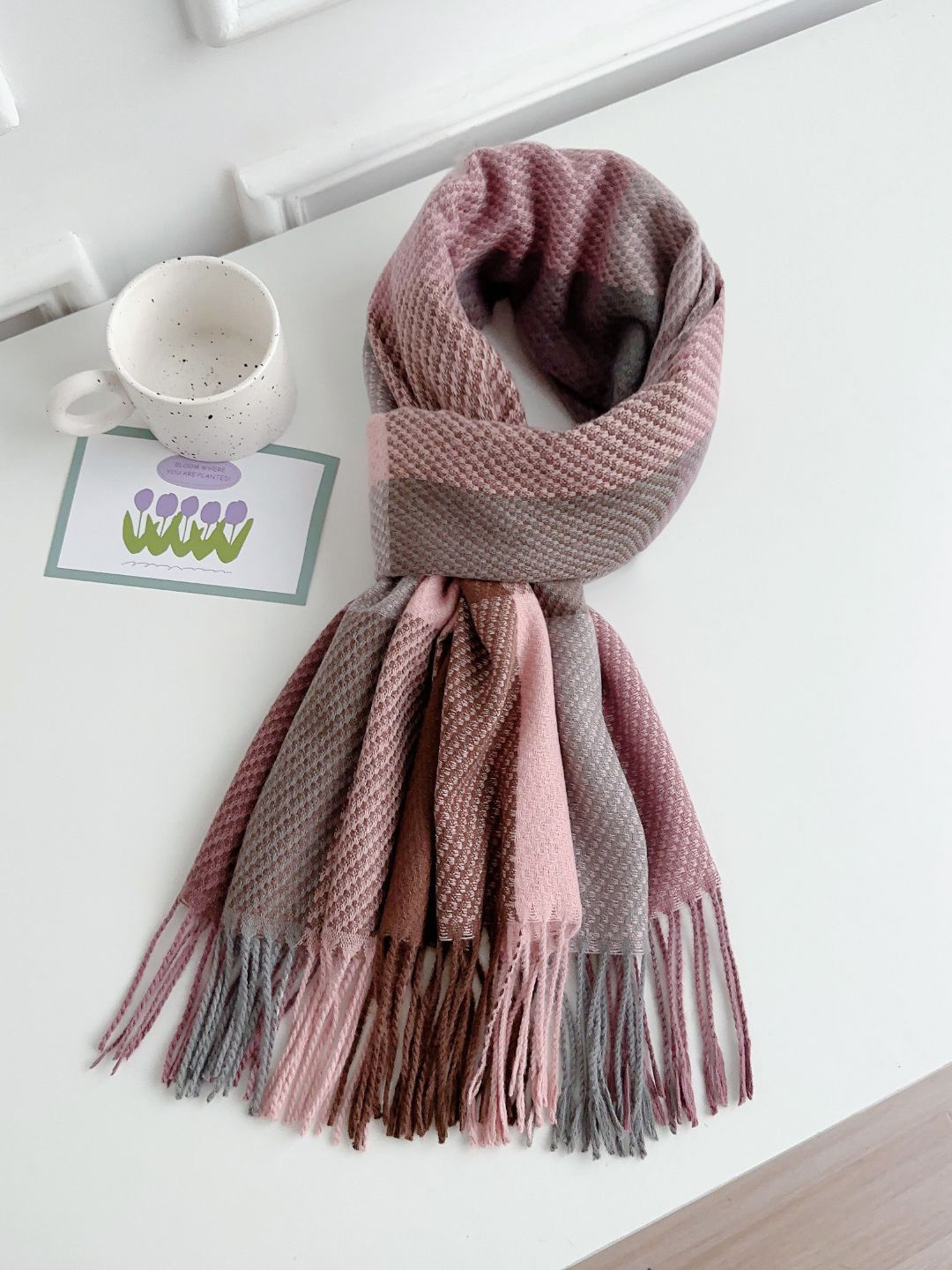 CrossKulture Women Checked Scarf
