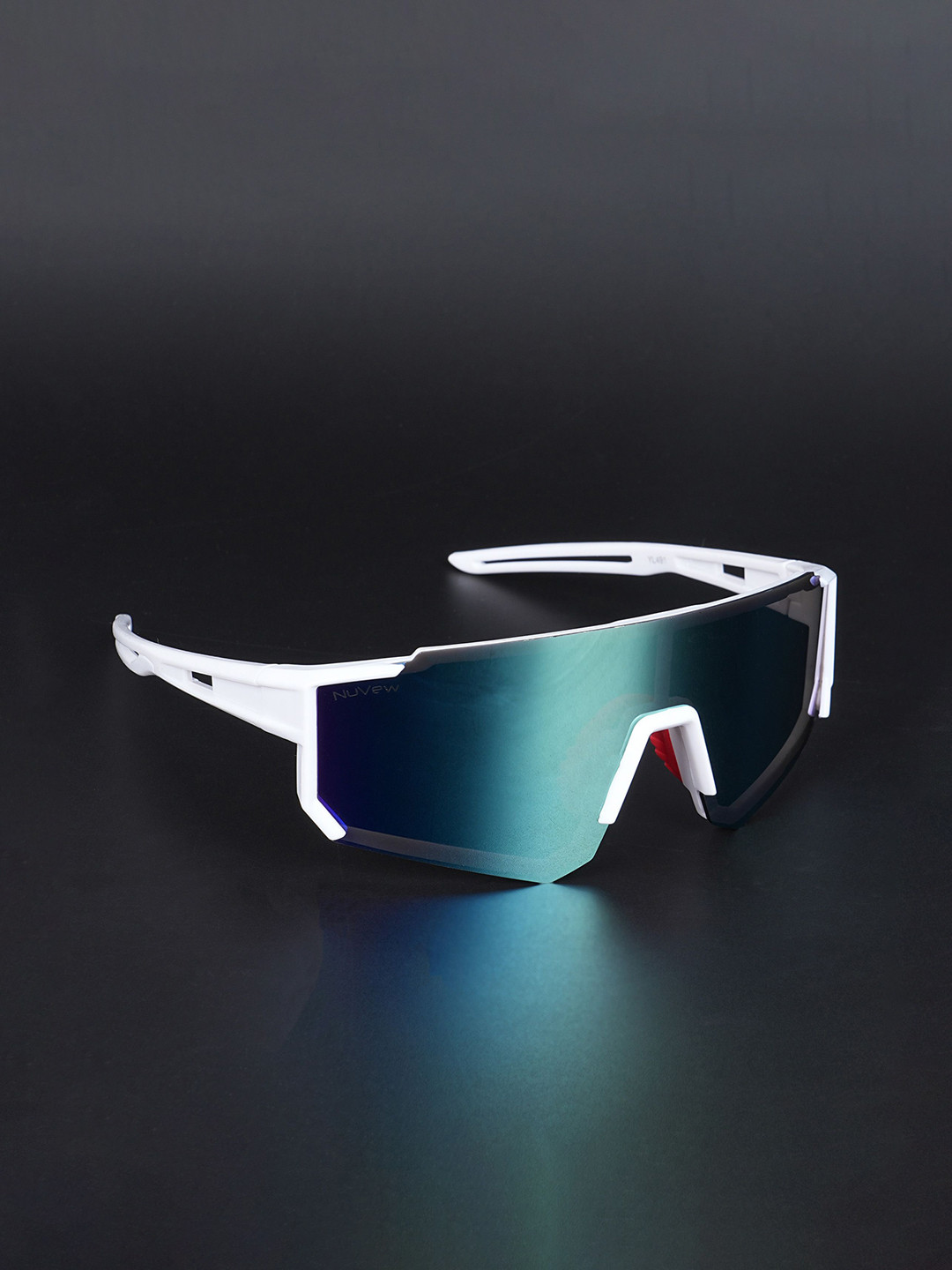 NuVew Adults Sports Sunglasses ES_16494-34-NW-YL491-fMLC-WHT-SPWA-Mirror Multicolor