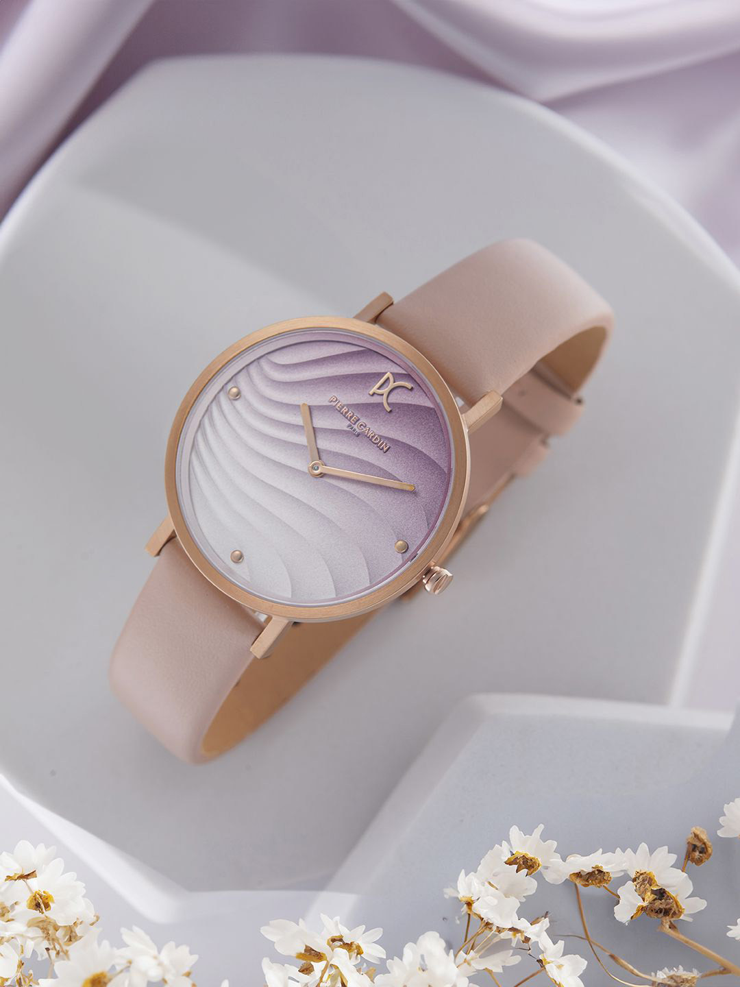 pierre cardin Women Dial & Leather Straps Analogue Watch CBV.1140