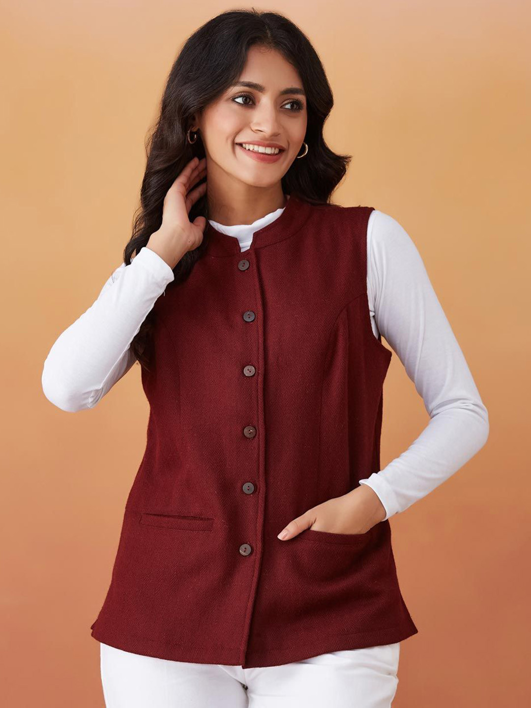Fabindia Women Woollen Nehru Jackets