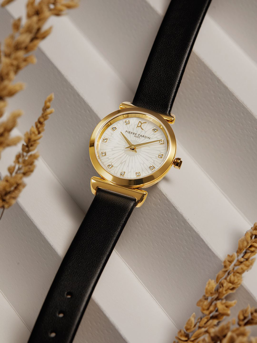 pierre cardin Women Dial & Leather Straps Analogue Watch CF.0812.LB.1