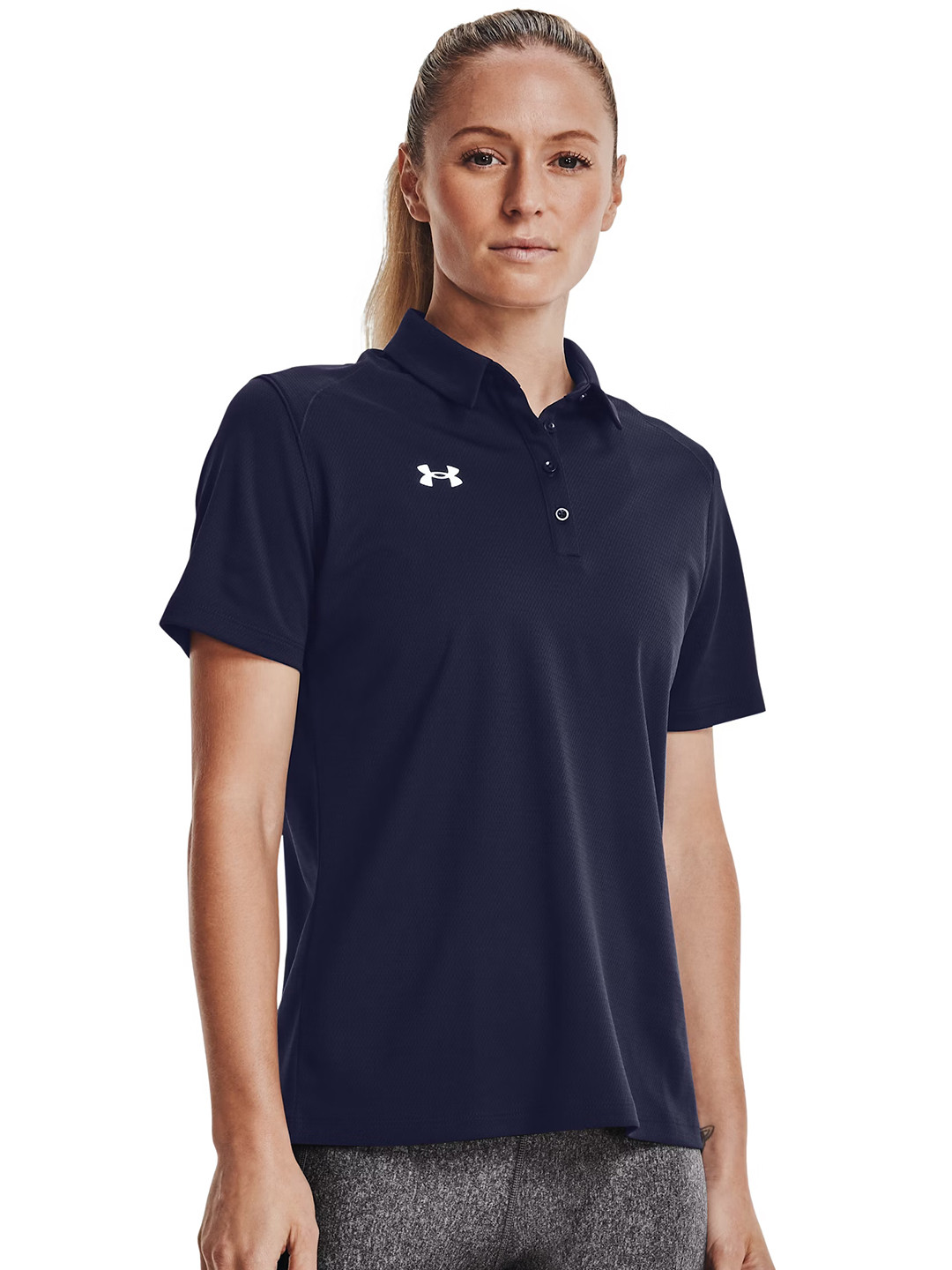 UNDER ARMOUR Team Tech Polo Collar Relaxed Fit T-shirt