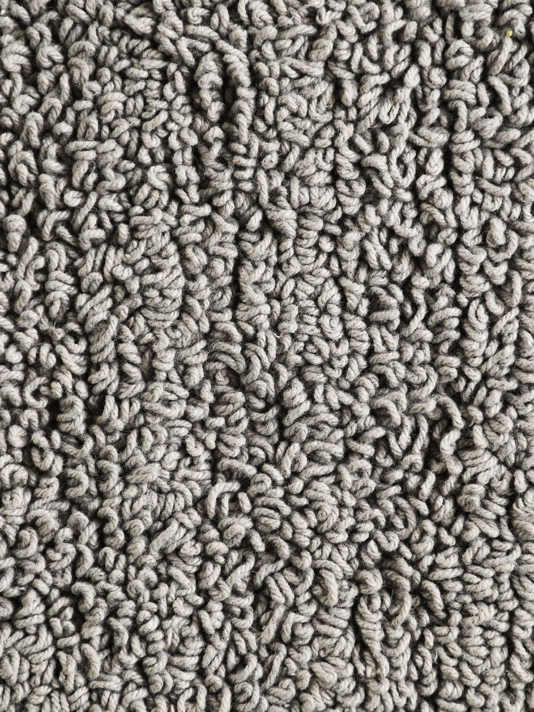 SASHAA WORLD Grey Textured Pure Cotton Bath Rugs 500 GSM