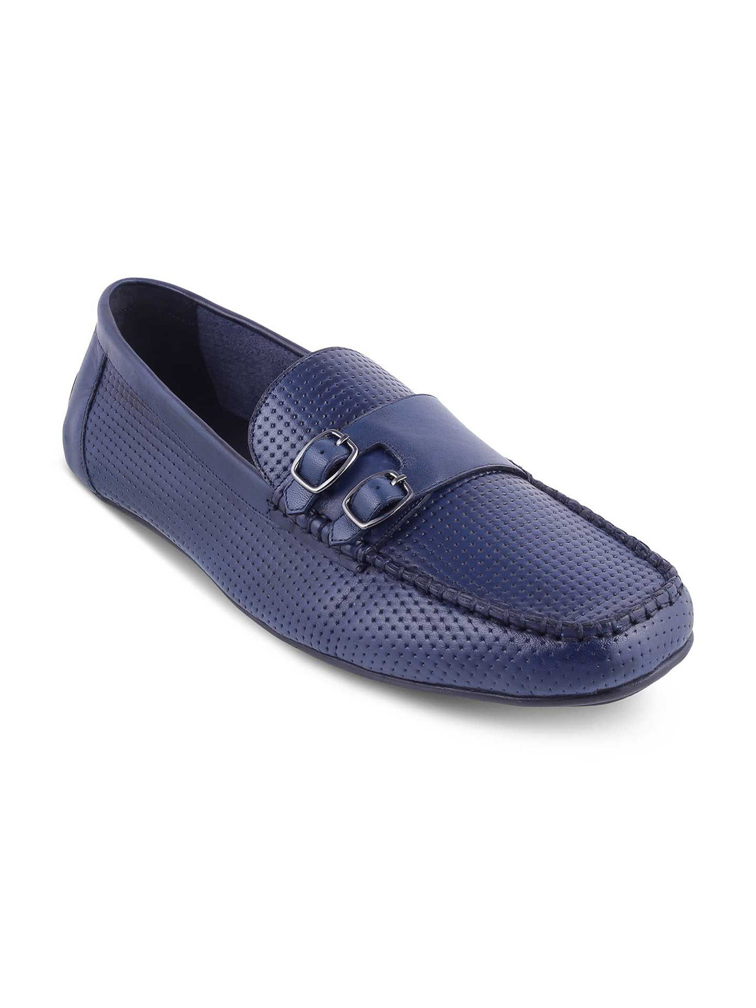 Tresmode Men Leather Slip-On Monks