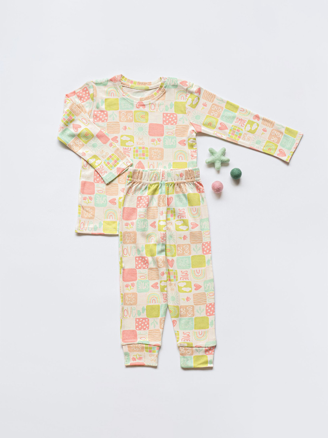 cocoon care Kids Conversational Printed Pure Cotton Night suits