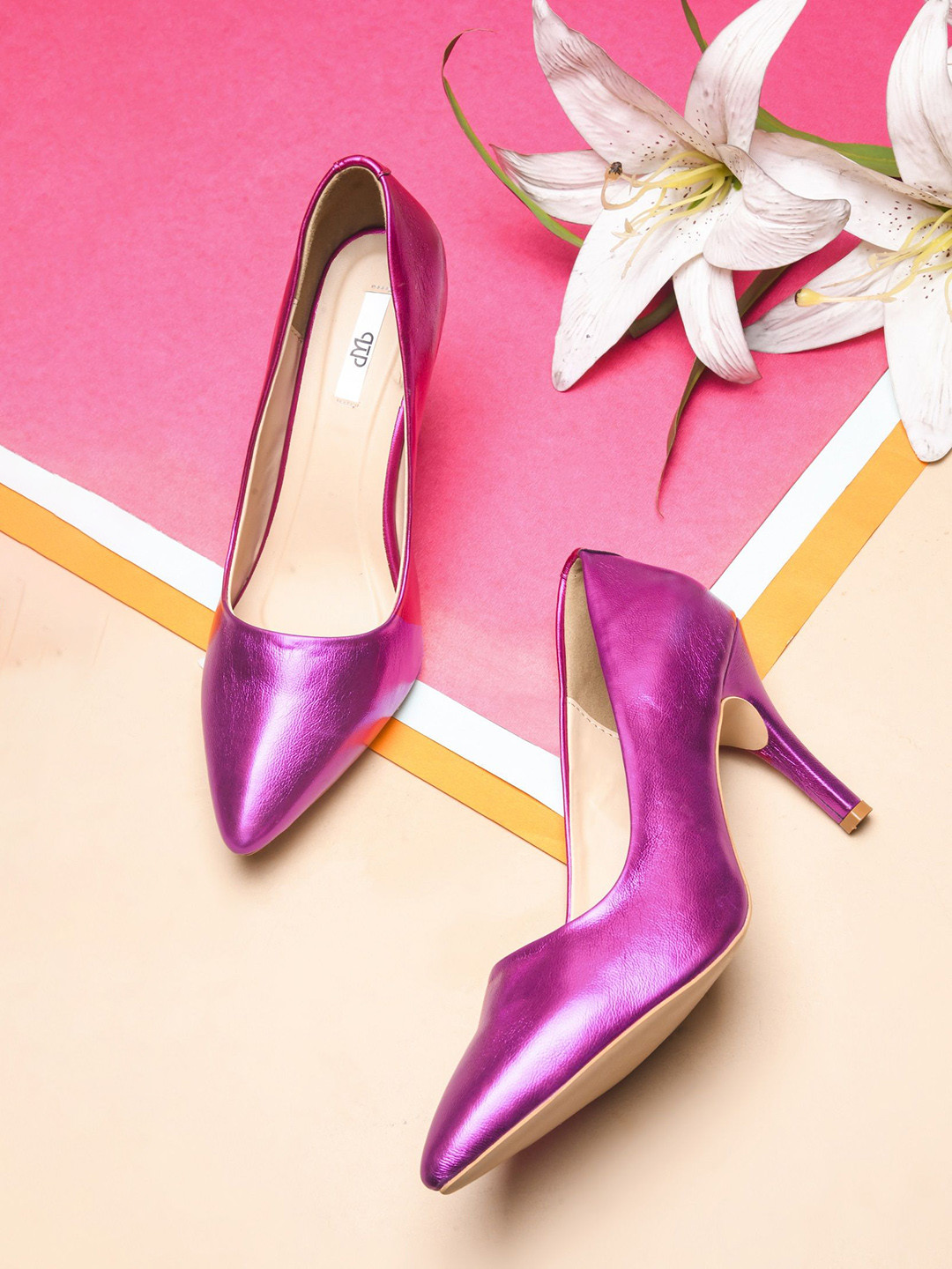 THE WHITE POLE Women Closed Back Stiletto Heels