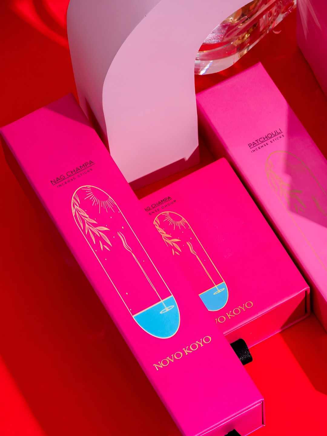 NOVO KOYO Fuchsia Colored Nag Champa Incense Dhoop