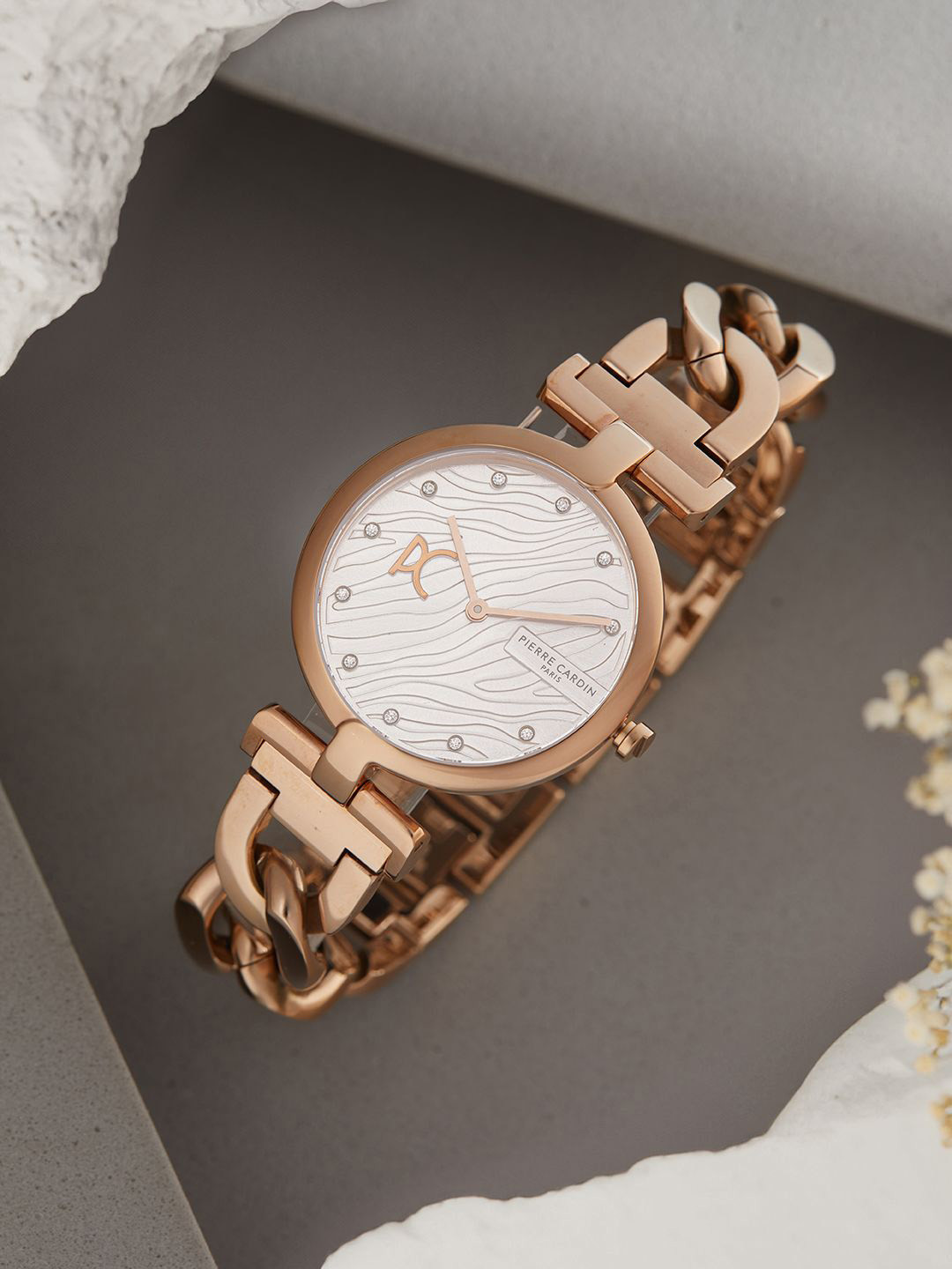 pierre cardin Women Dial & Stainless Steel Straps Analogue Watch CMD.3551