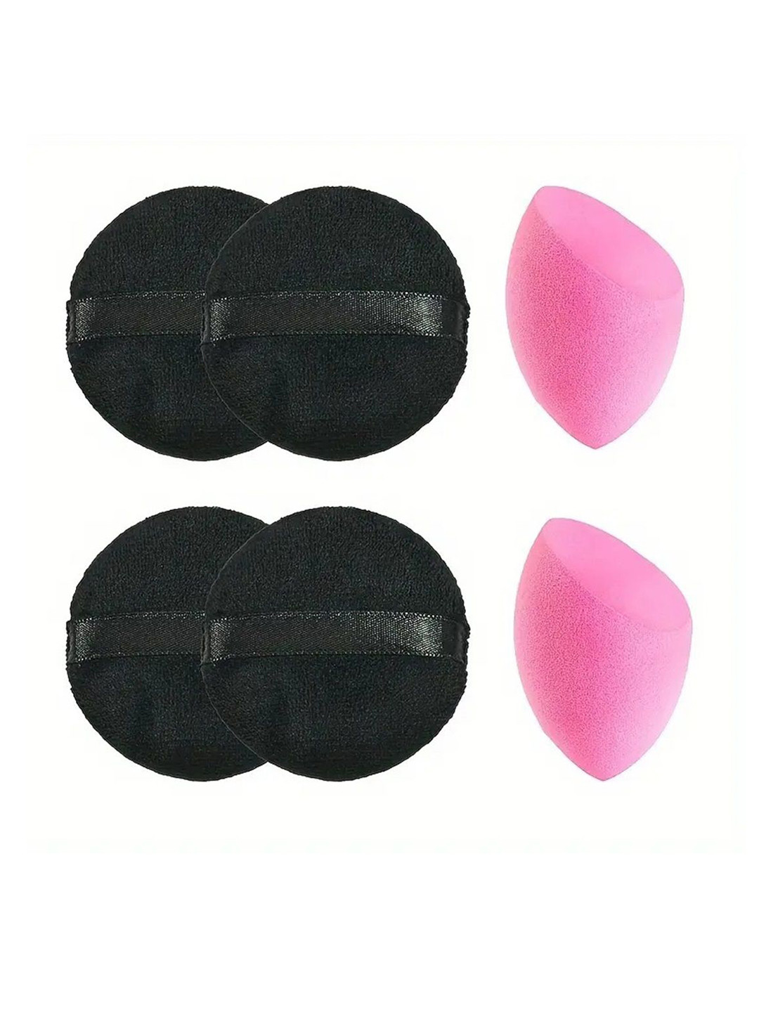 Facejewel 4 Pcs Beauty Blender With Powder Puff