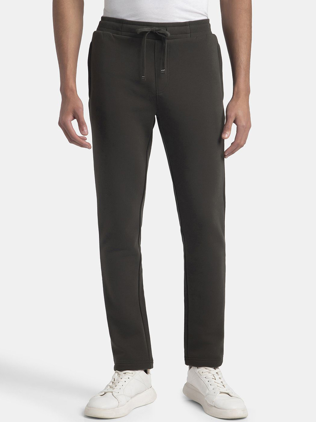 Jockey Super Combed Cotton Rich Fleece Trackpants with Stay Warm Technology-UM53