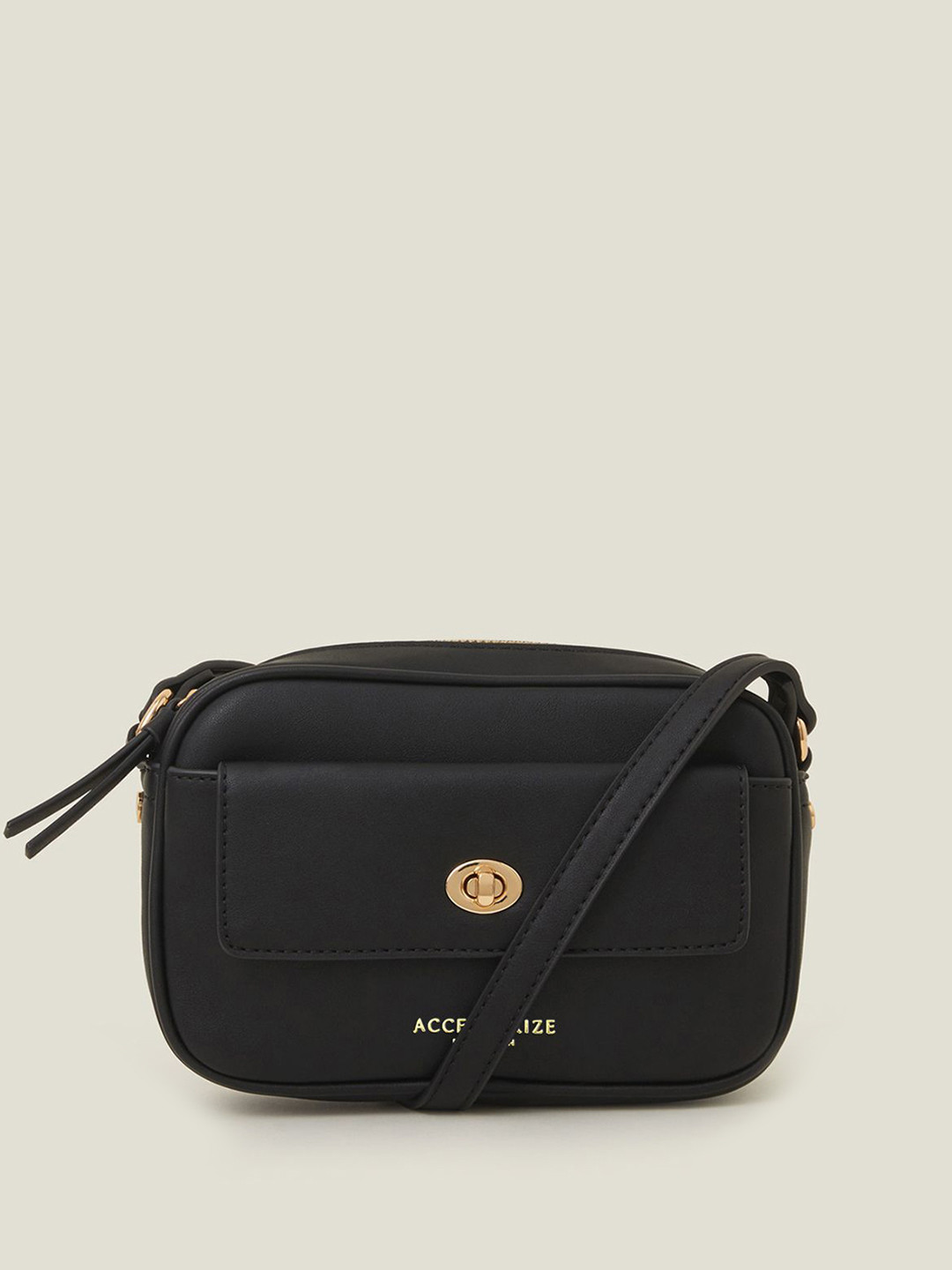 Accessorize Women Twist Lock Pocket Sling Bag