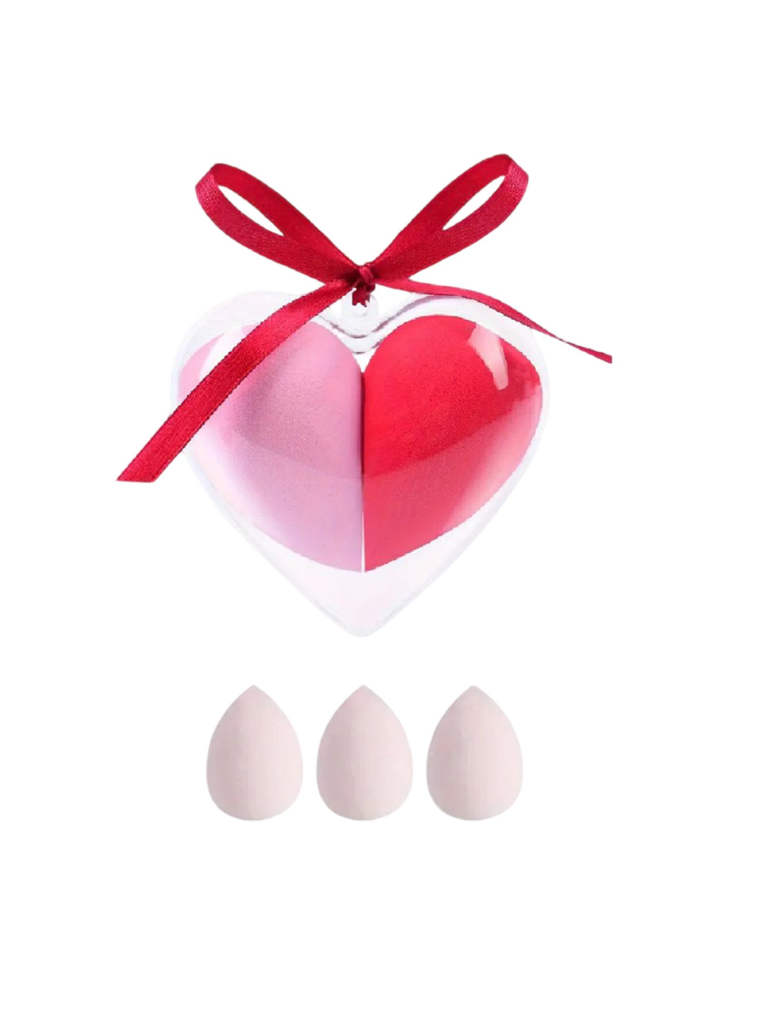 Facejewel 5 Pcs Heart Shape Makeup Sponges