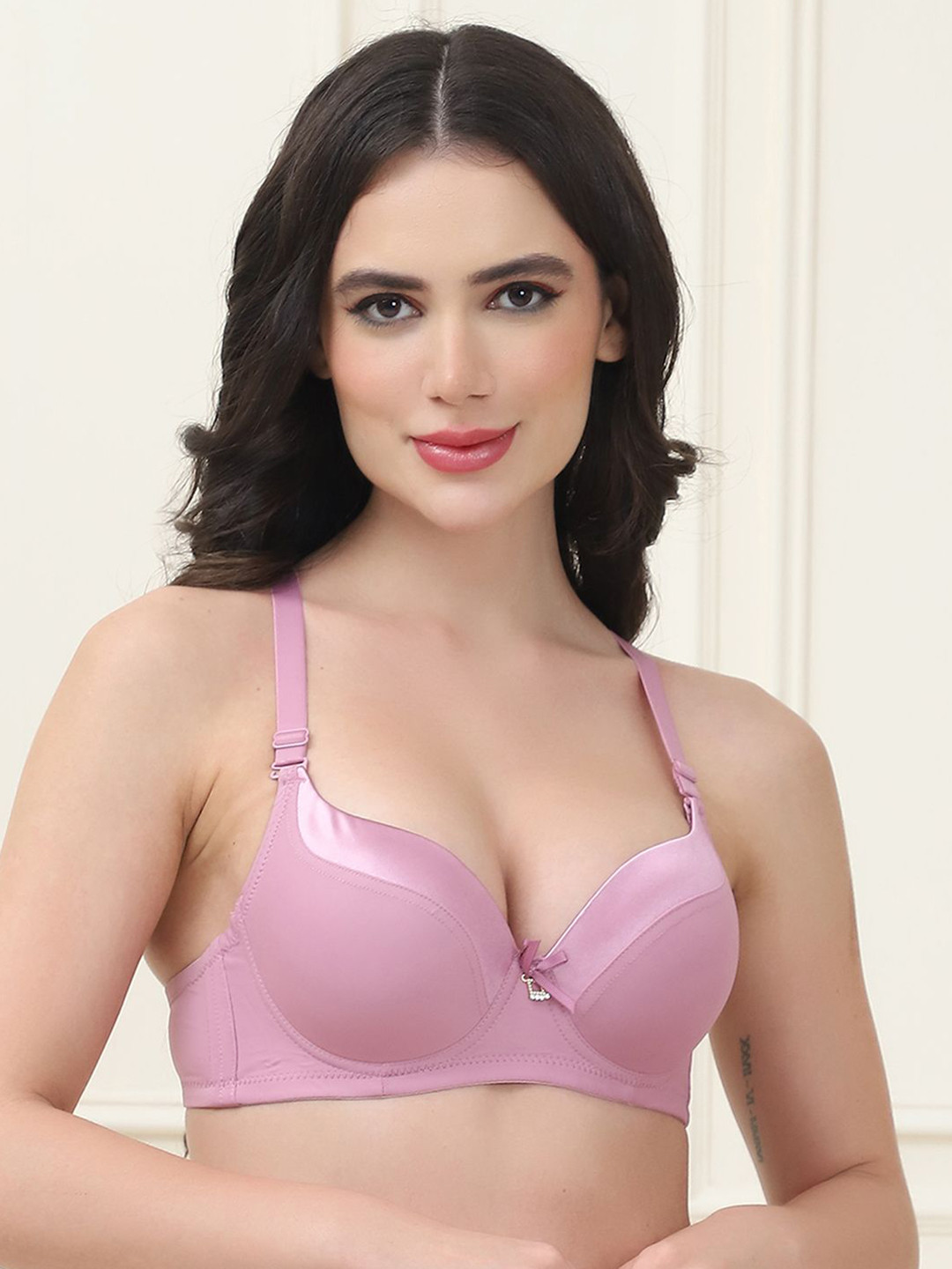 PrettyCat Women's Medium Coverage Underwired Lightly Padded T-Shirt Bra