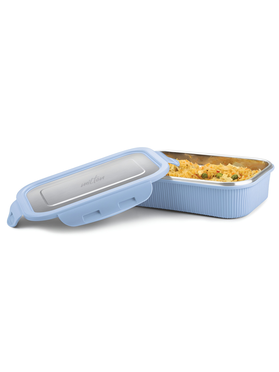 Milton Cool Touch Rectangular 800 Inner Stainless Steel Container 780 ml Blue