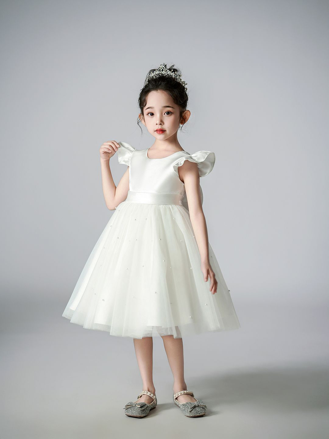 JC SPARKLE Girls Fit & Flare Midi Dress