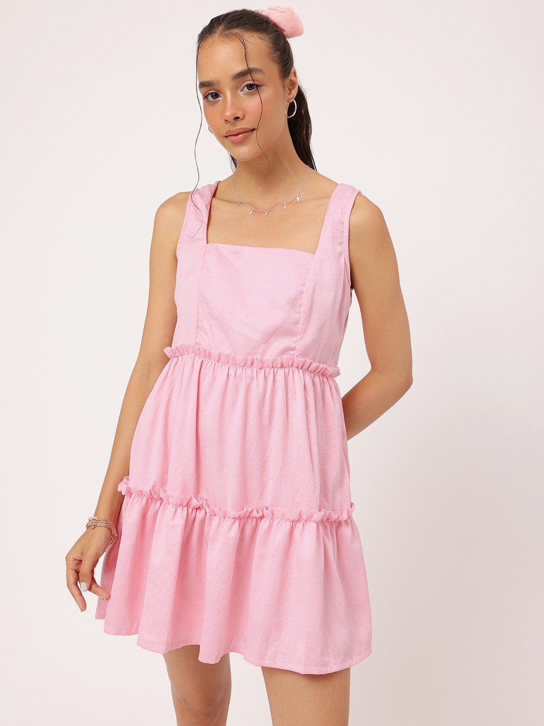 DressBerry Tiered Mini Magic A-Line Dress