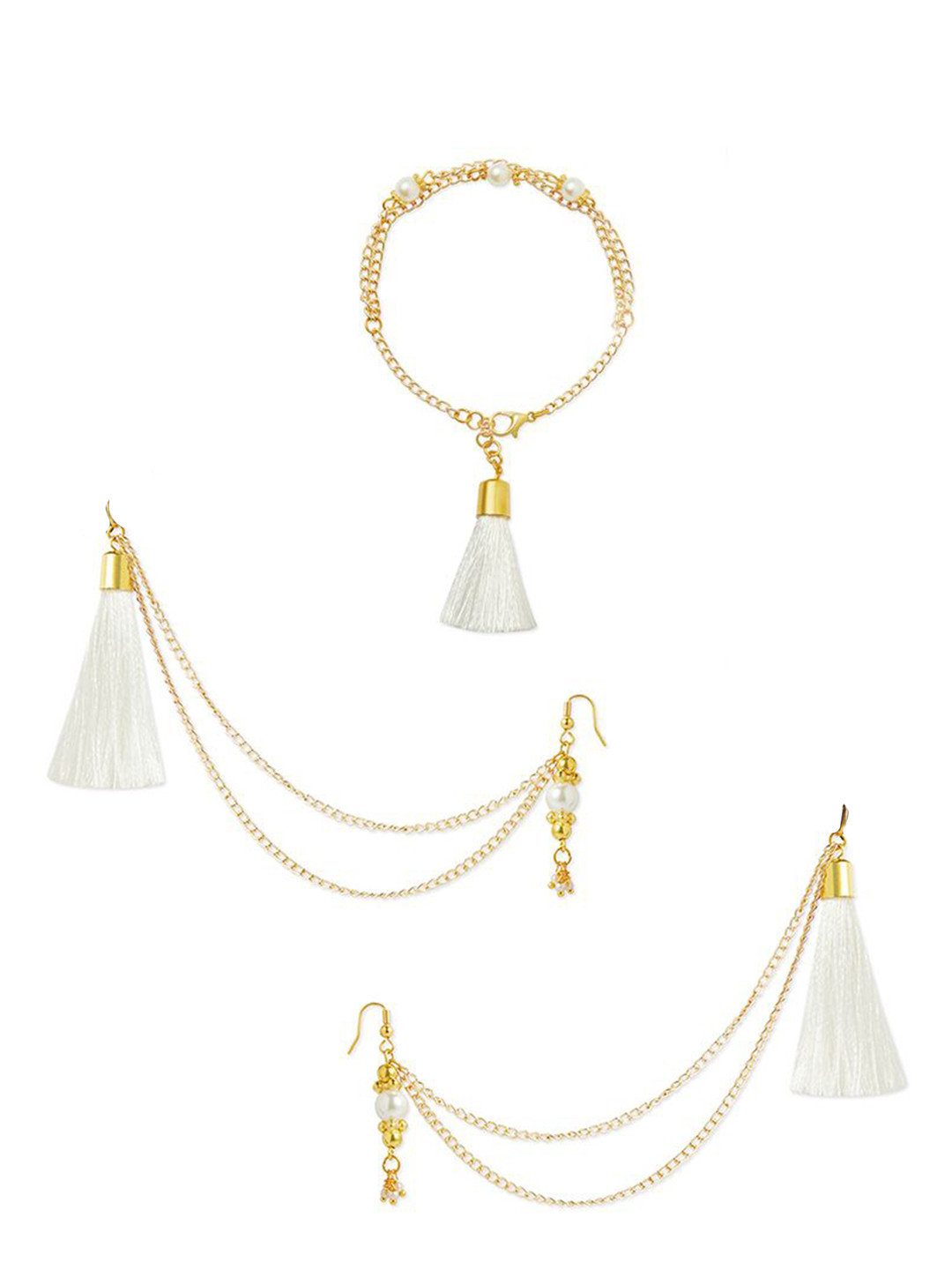 RIBBON CANDY Pearl Beaded Jewellery Set