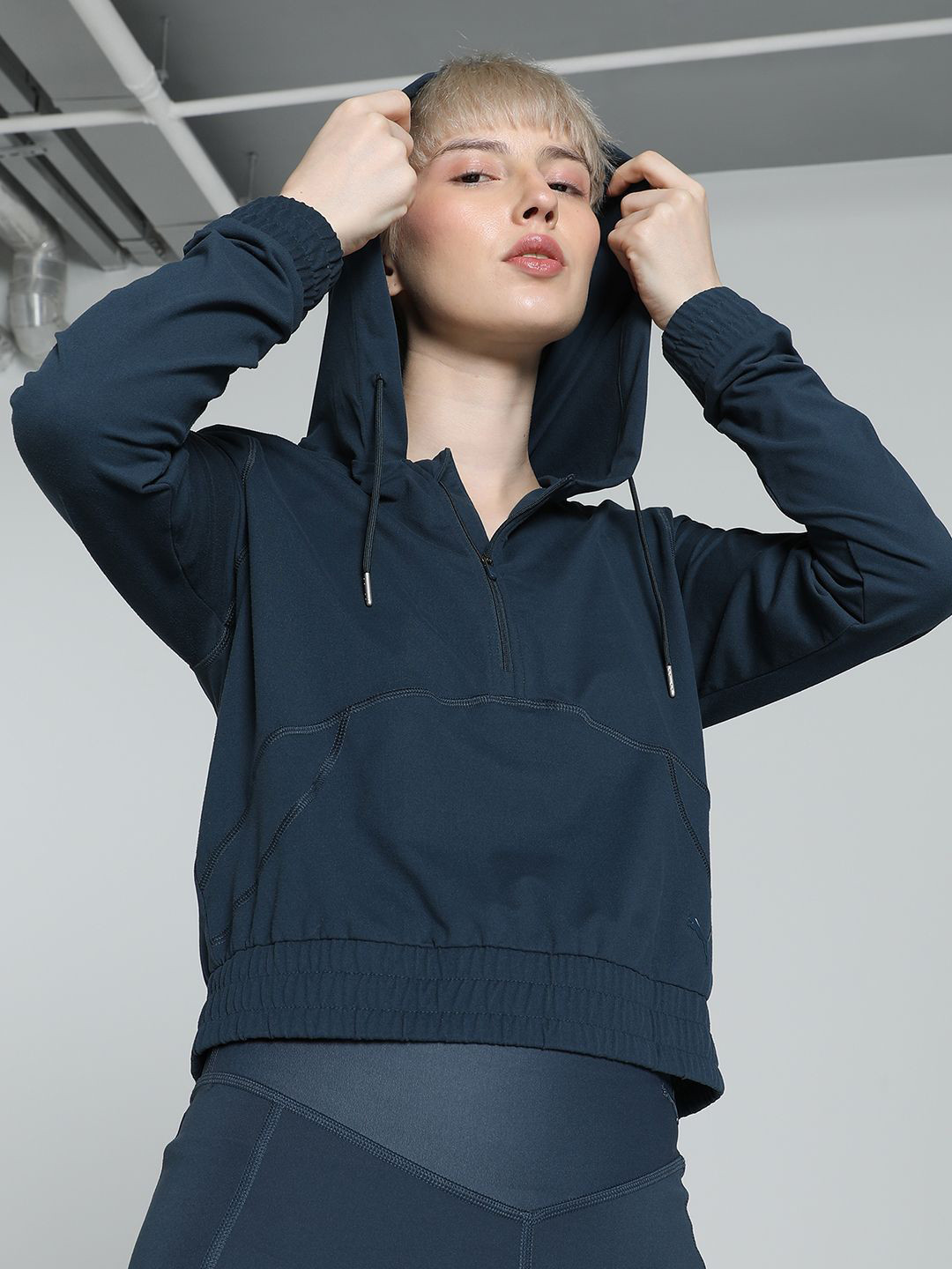 Puma Women Quarter-Zip Training Hoodie