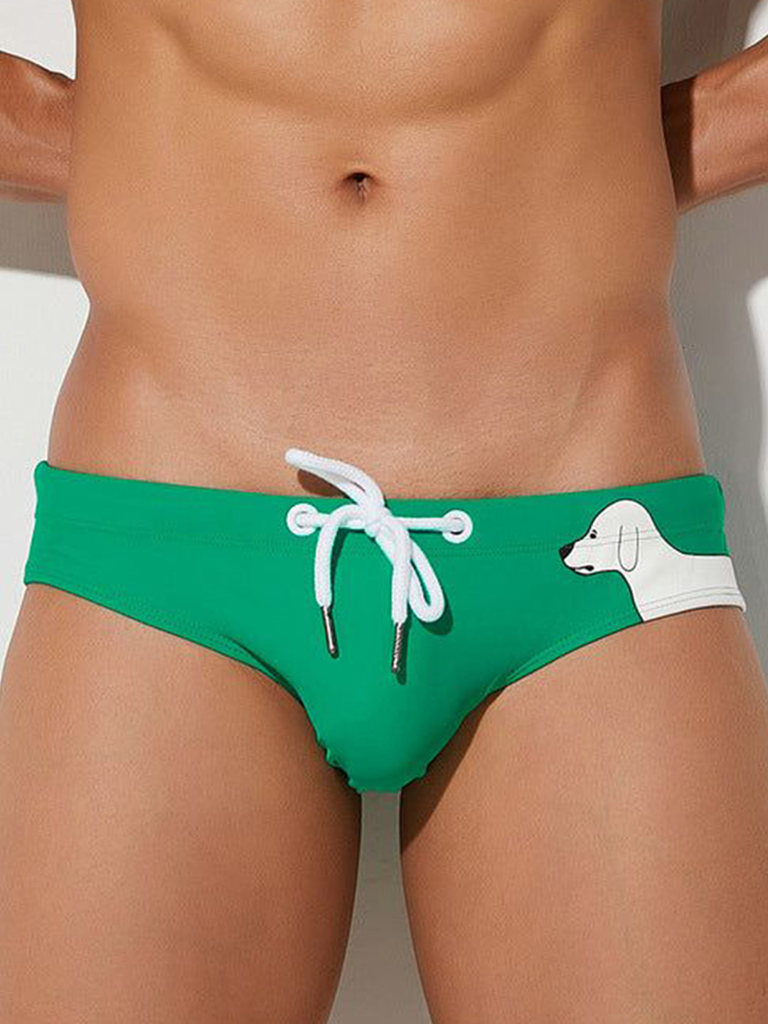 PANTEAZY Men Printed Basic Briefs LO-S01-FDG-G-S