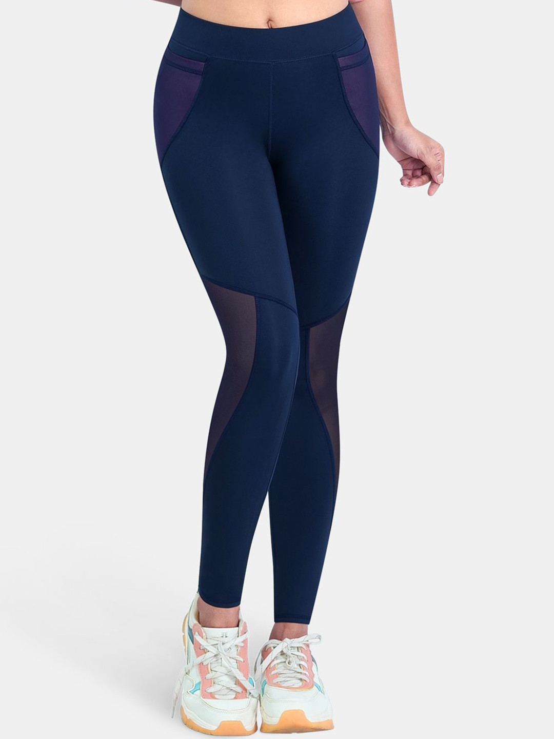 Dermawear Women High-Rise Slim-Fit Ankle-Length Gym Tights
