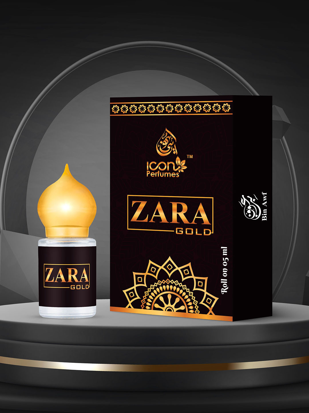 BinAwf Zara Gold Long Lasting Attar - 5.5 ml