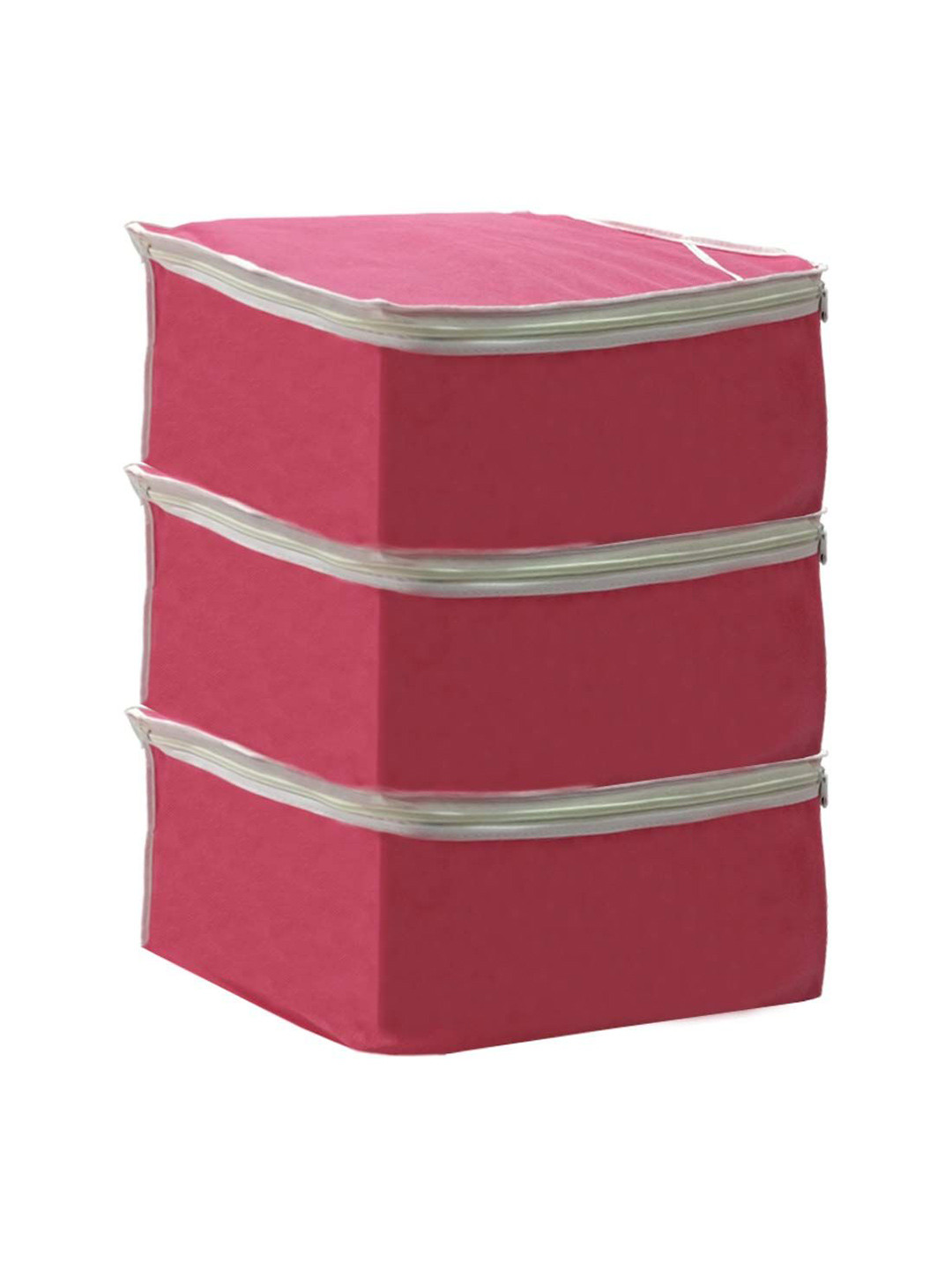 prettykrafts Pink Set of 3 Regular Drawer Organiser Organisers