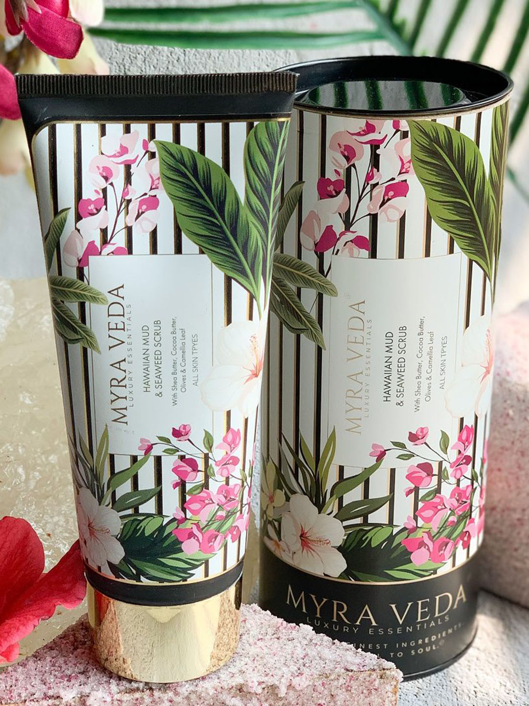 MYRA VEDA Hawaiian Mud & Seaweed Skin Brightening Scrub - 200 g