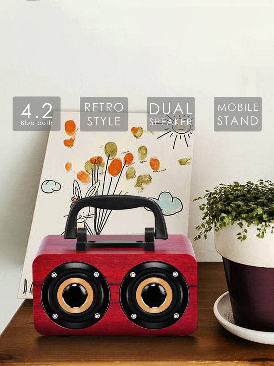 Walrus Unisex Boombox Wireless Speaker With Built-In Mic