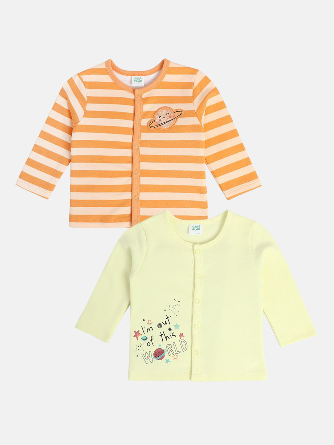 MINI KLUB Kids-Boys Printed Jhabla Pack Of 2 VAN- 27NBFV658-Multi