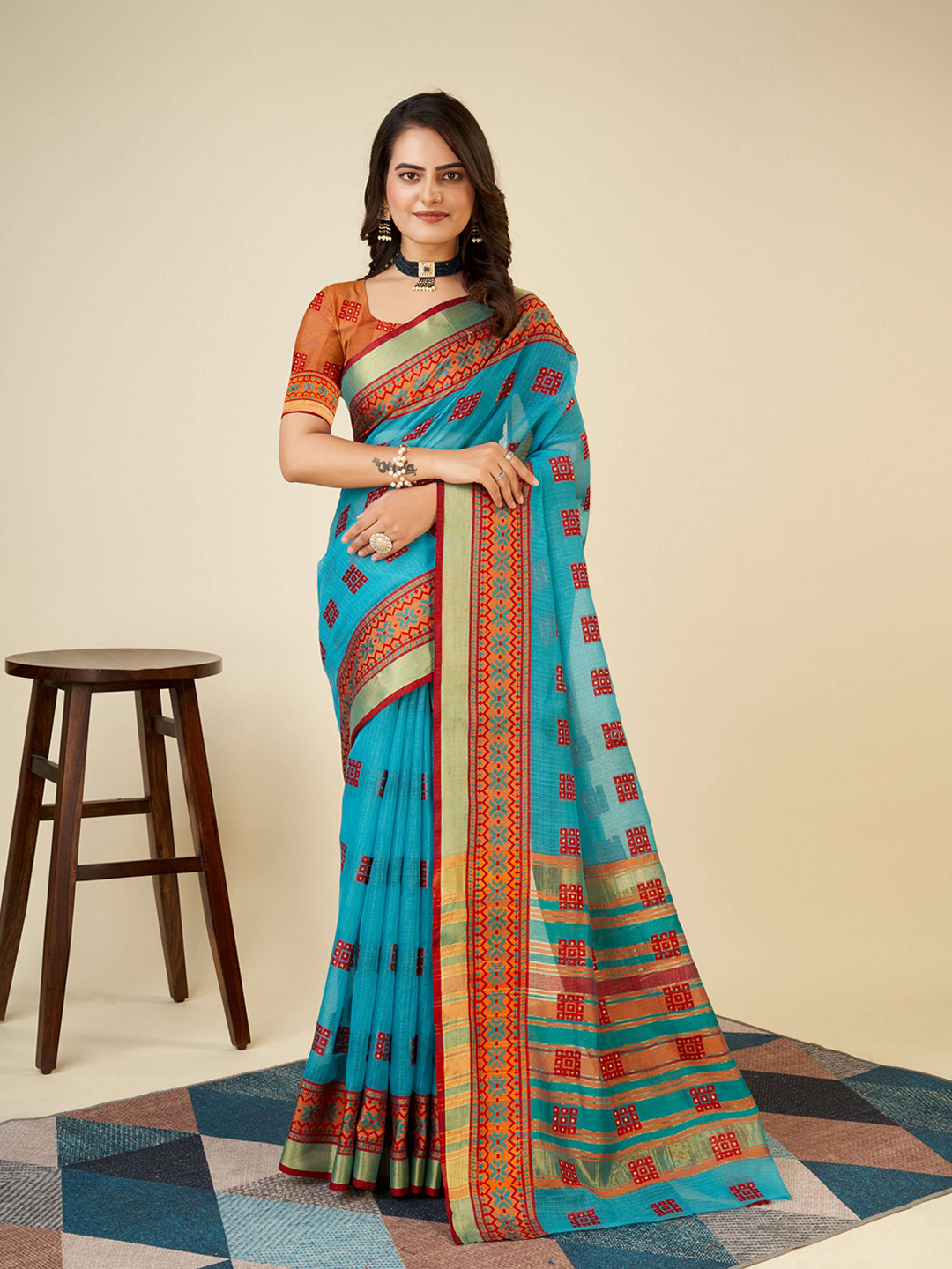 Kriyansh Women's Pure Banarasi Silk Saree