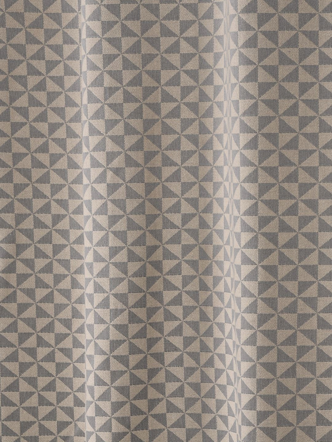 Saral Home Room Darkening Geometric Cotton Eyelet Window Curtain