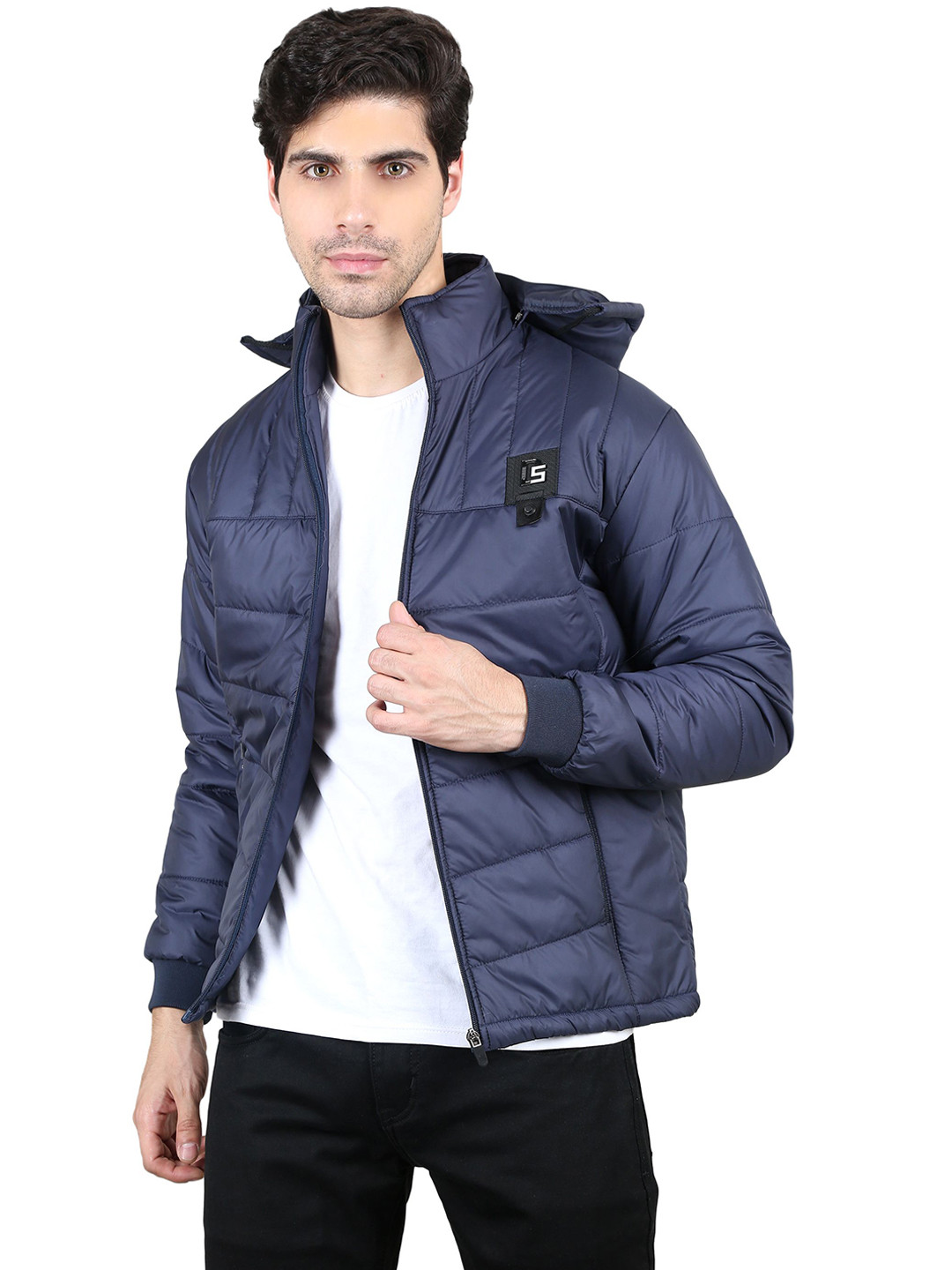 BARSTOW Men Geometric Lightweight Quilted Jacket