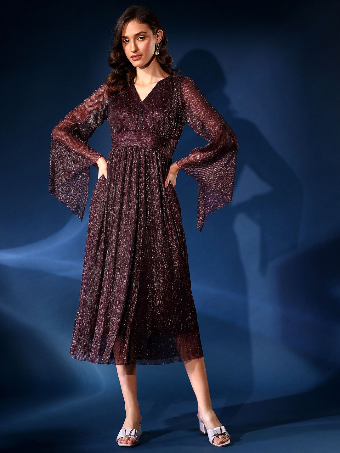 Justin Whyte A-Line Midi Dress