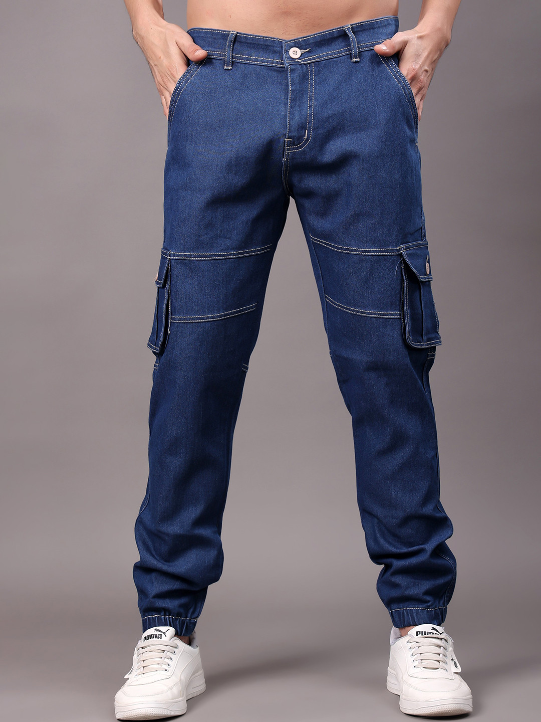 ZAYSH Men Cotton Mid-Rise Stretchable Jeans