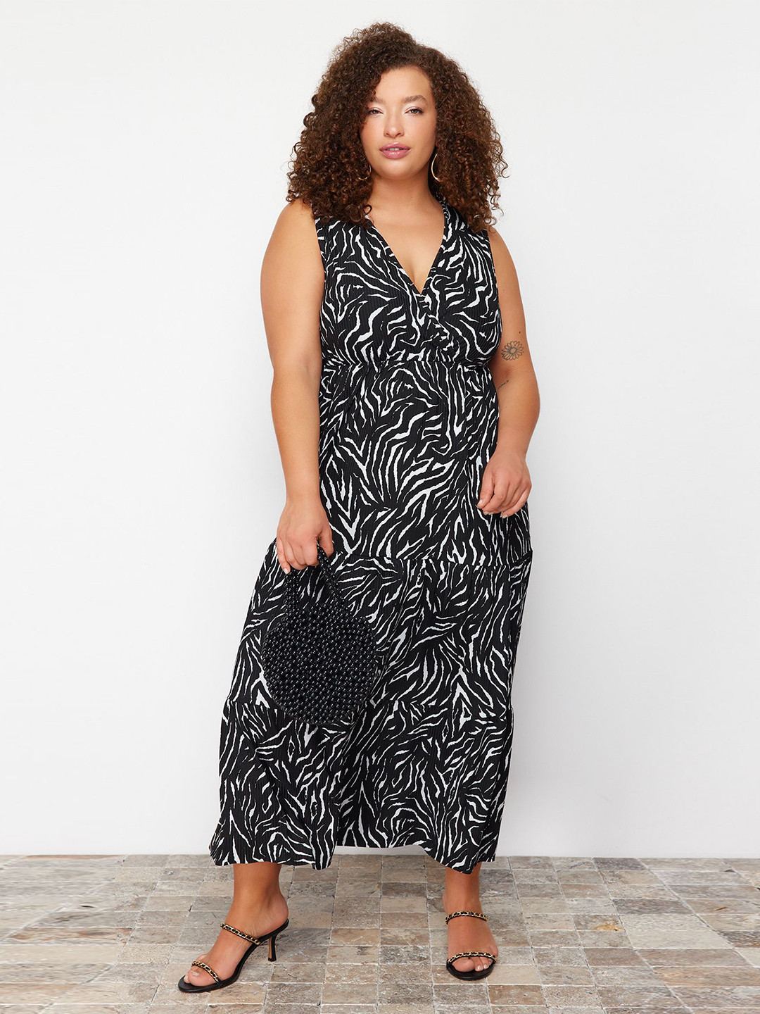 Trendyol Print Midi Dress