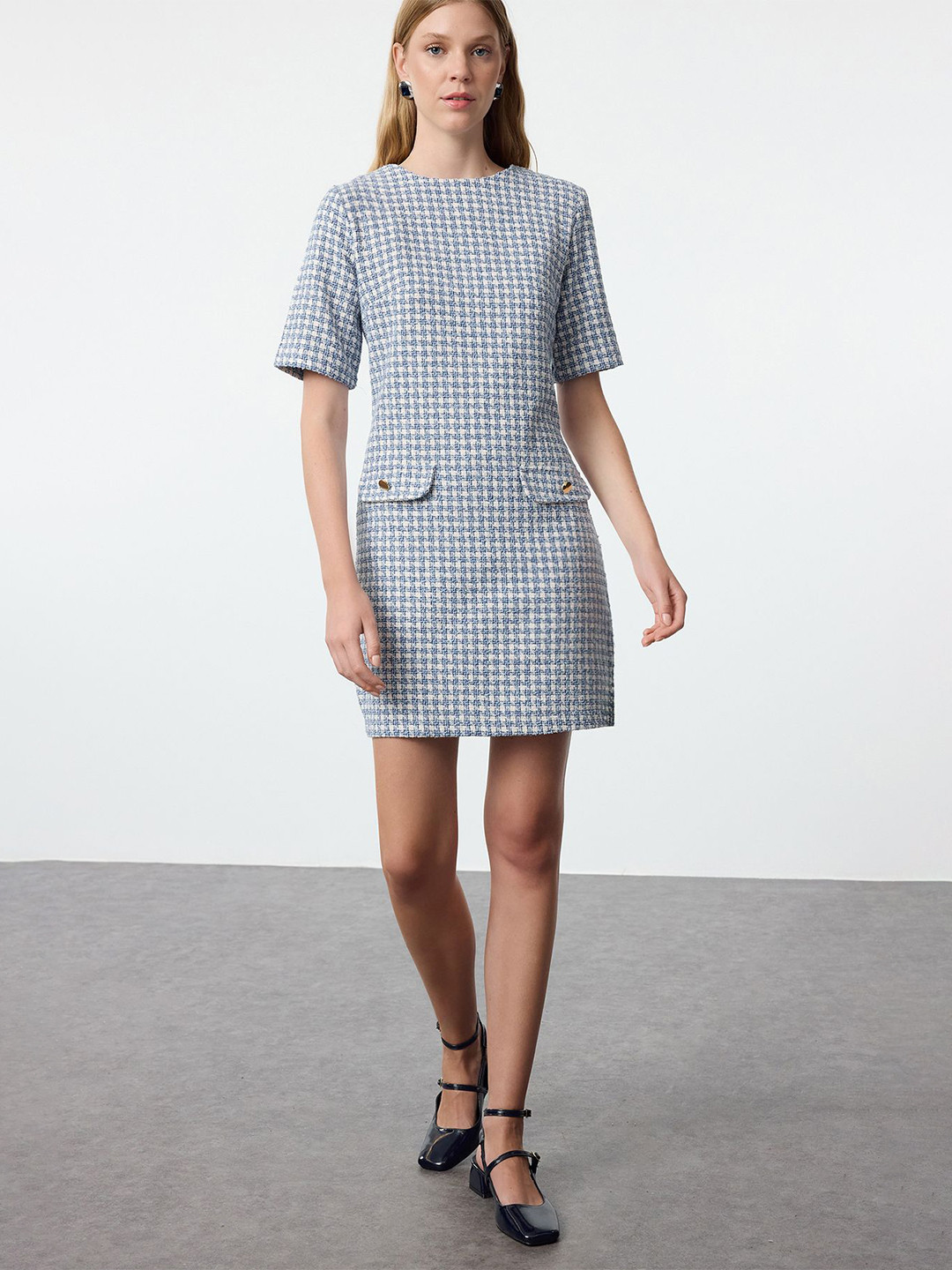 Trendyol Checked Sheath Dress