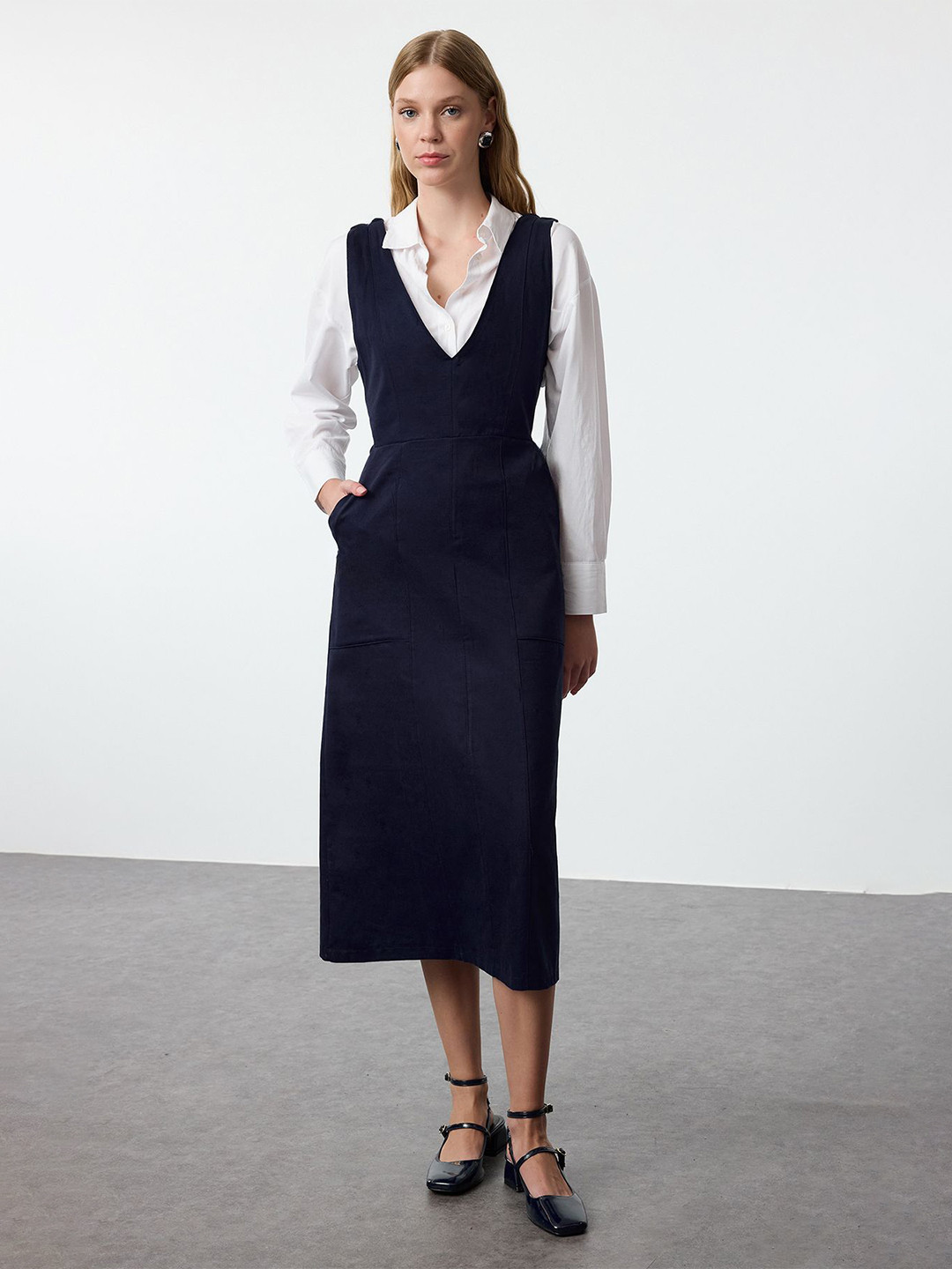 Trendyol Pinafore Midi Dress