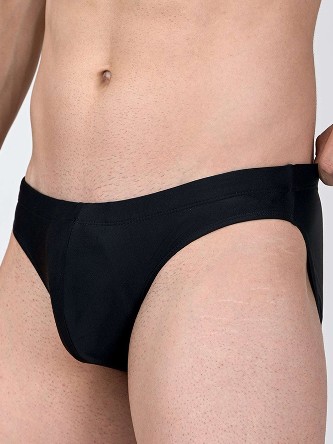 PANTEAZY Men Moisture Wicking Basic Briefs LO-FZ243003-BR-B-M