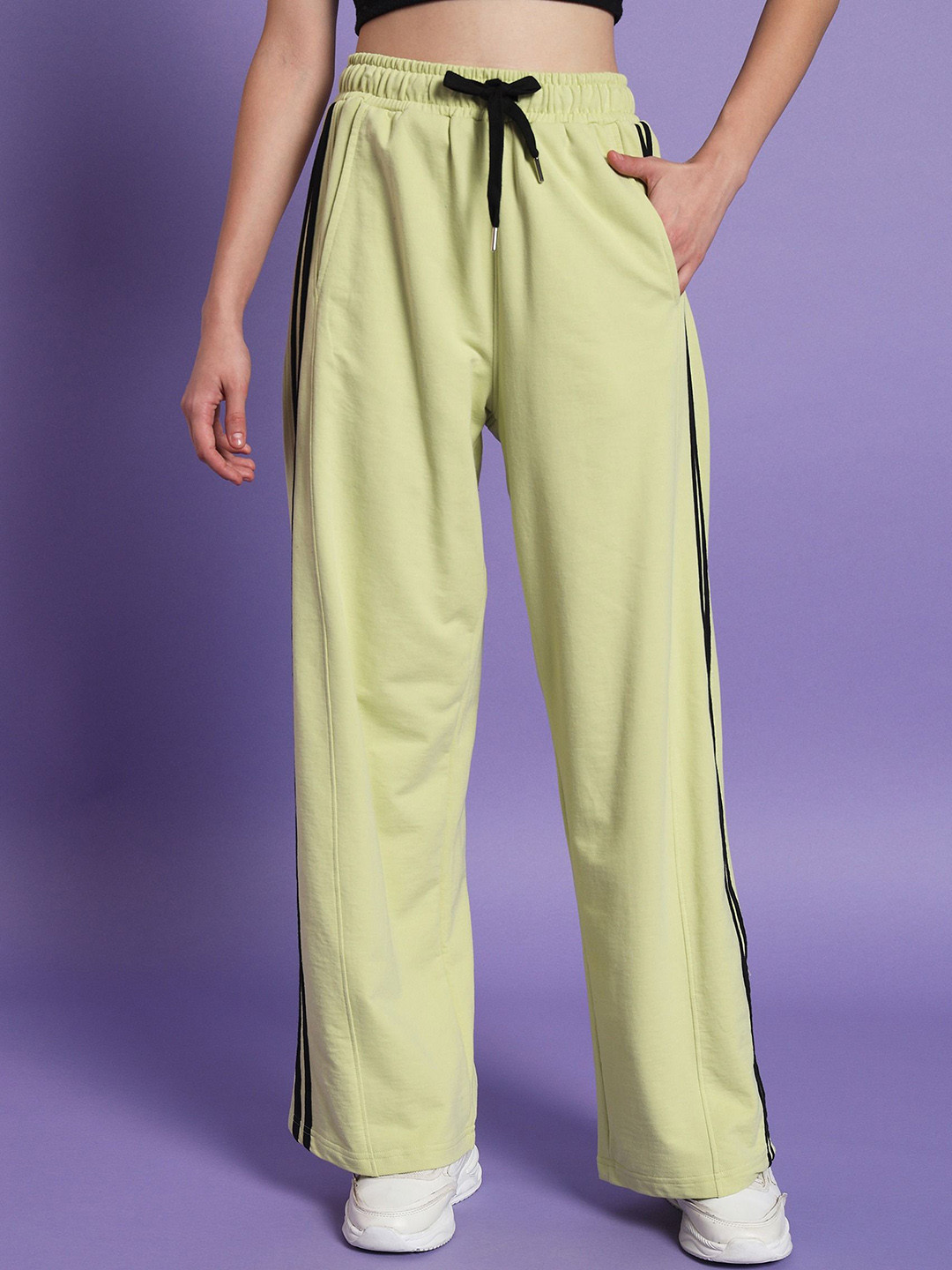 Dogman Women Relaxed-Fit Mid-Rise Wide Leg Sports Track Pant