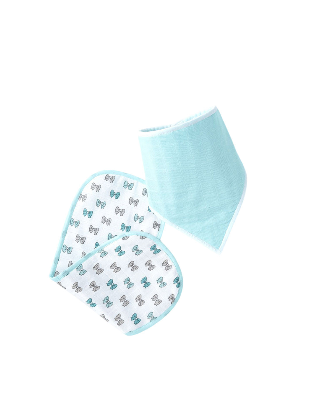 The White Cradle Infants Printed Bibs & Burp Cloth