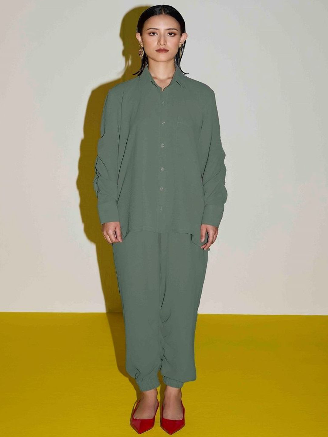 SIL SILA Shirt Collar Shirt With Trouser